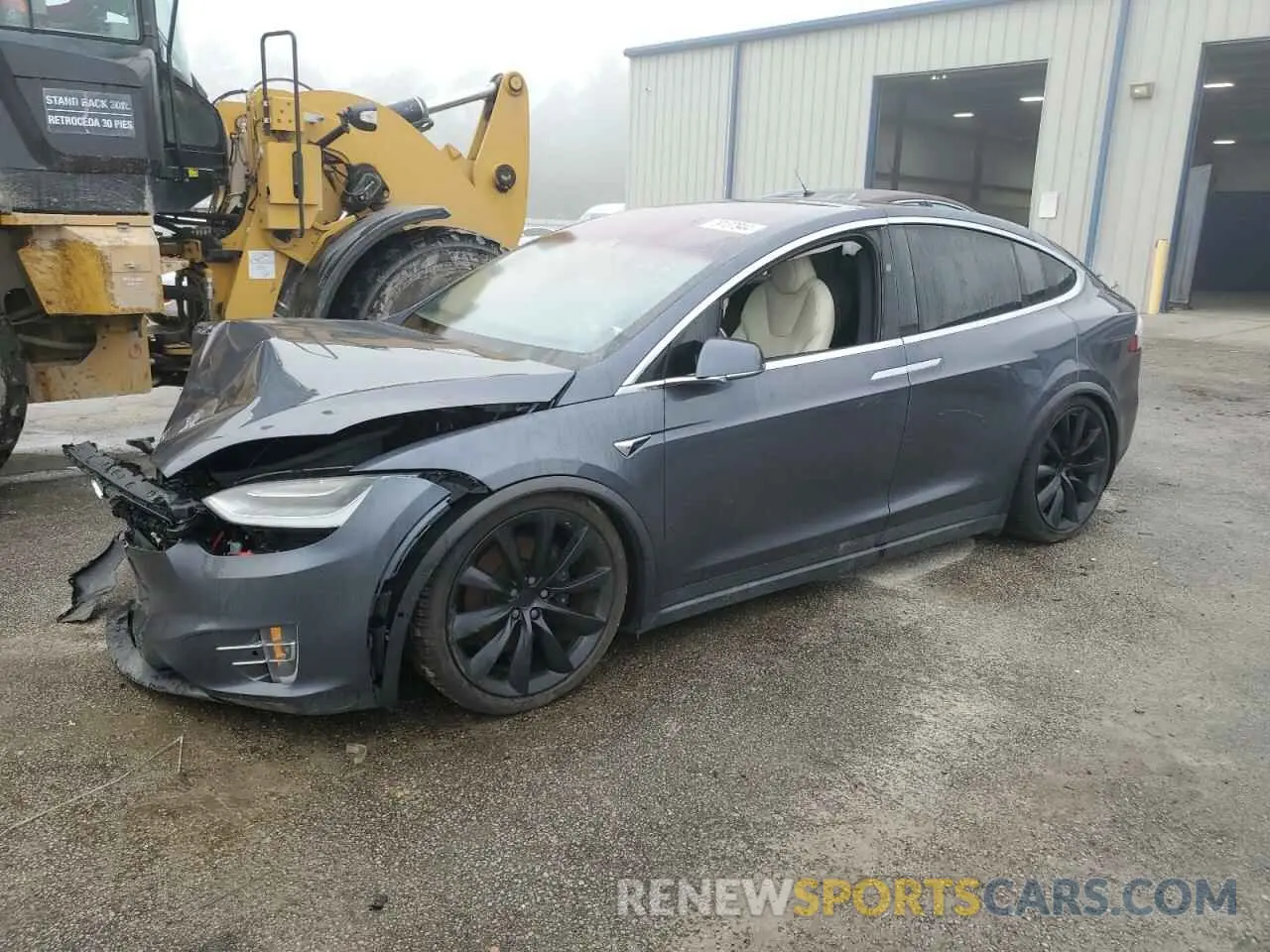 1 Photograph of a damaged car 5YJXCBE29MF323031 TESLA MODEL X 2021