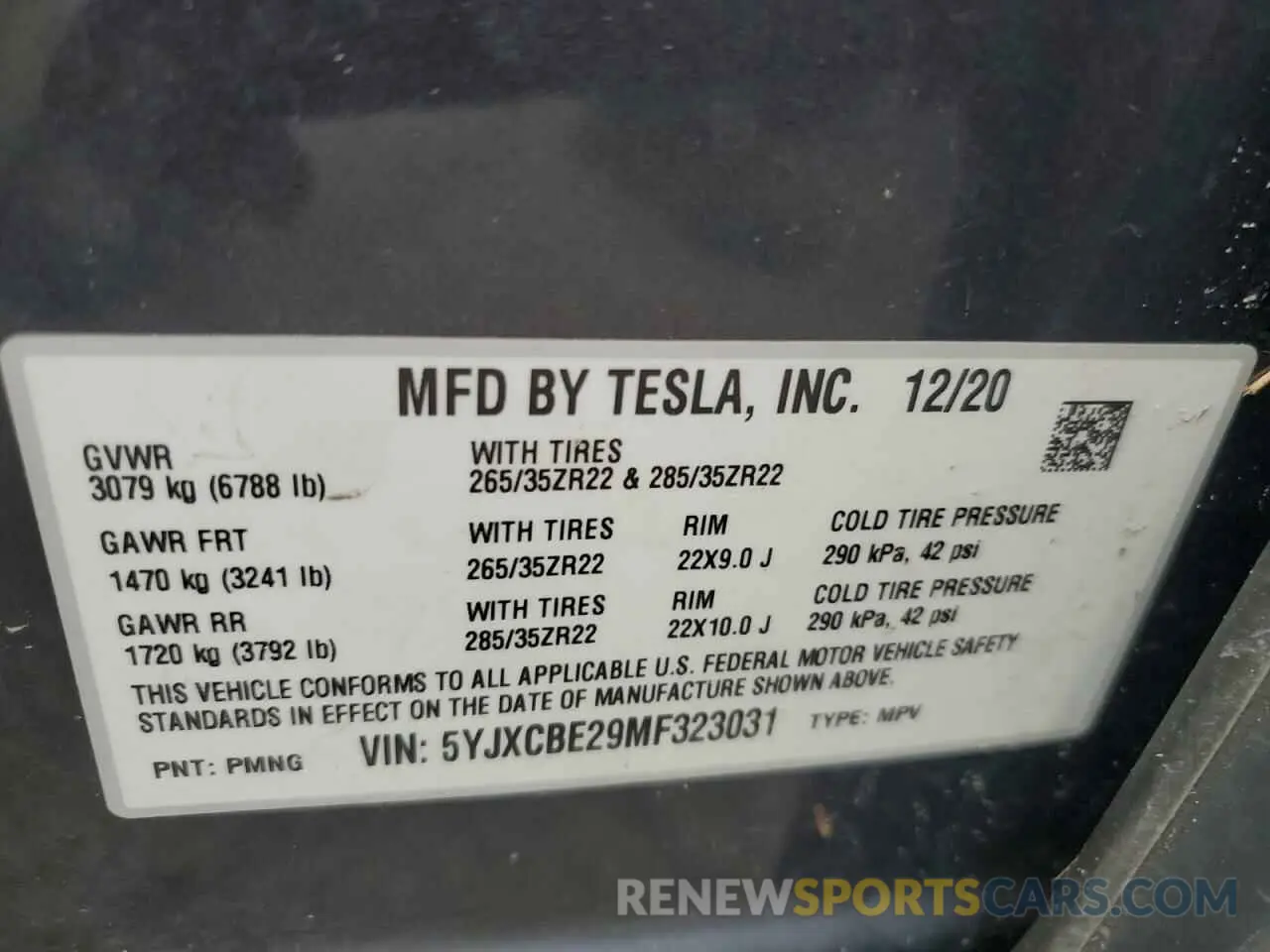 13 Photograph of a damaged car 5YJXCBE29MF323031 TESLA MODEL X 2021