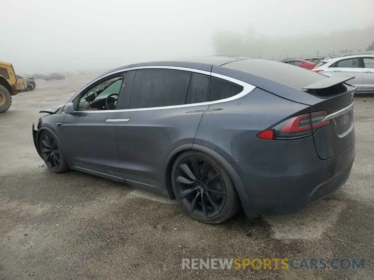 2 Photograph of a damaged car 5YJXCBE29MF323031 TESLA MODEL X 2021