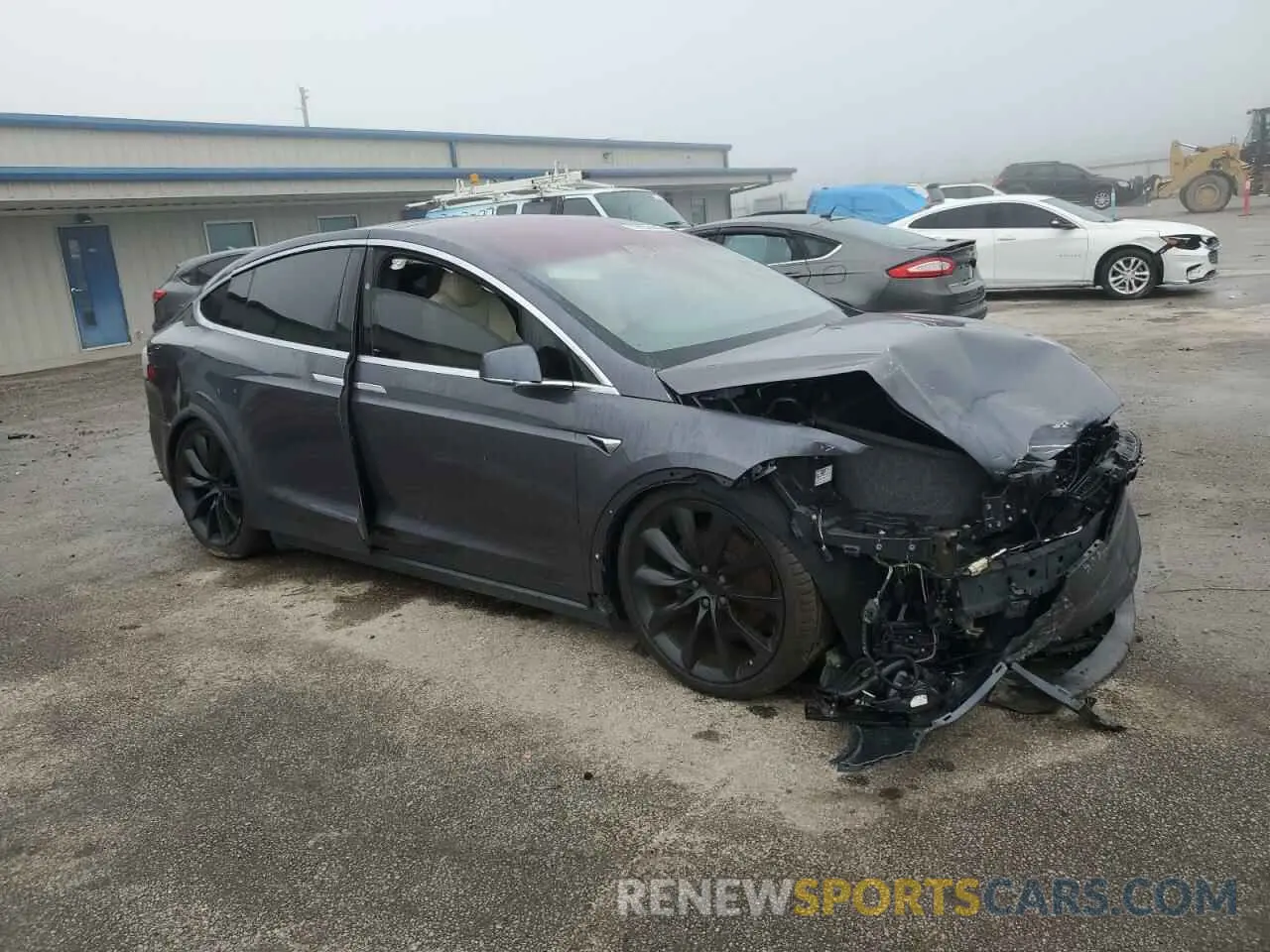 4 Photograph of a damaged car 5YJXCBE29MF323031 TESLA MODEL X 2021