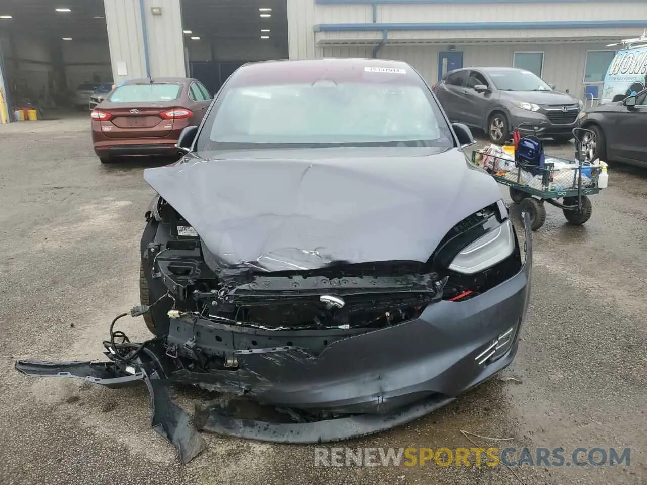 5 Photograph of a damaged car 5YJXCBE29MF323031 TESLA MODEL X 2021