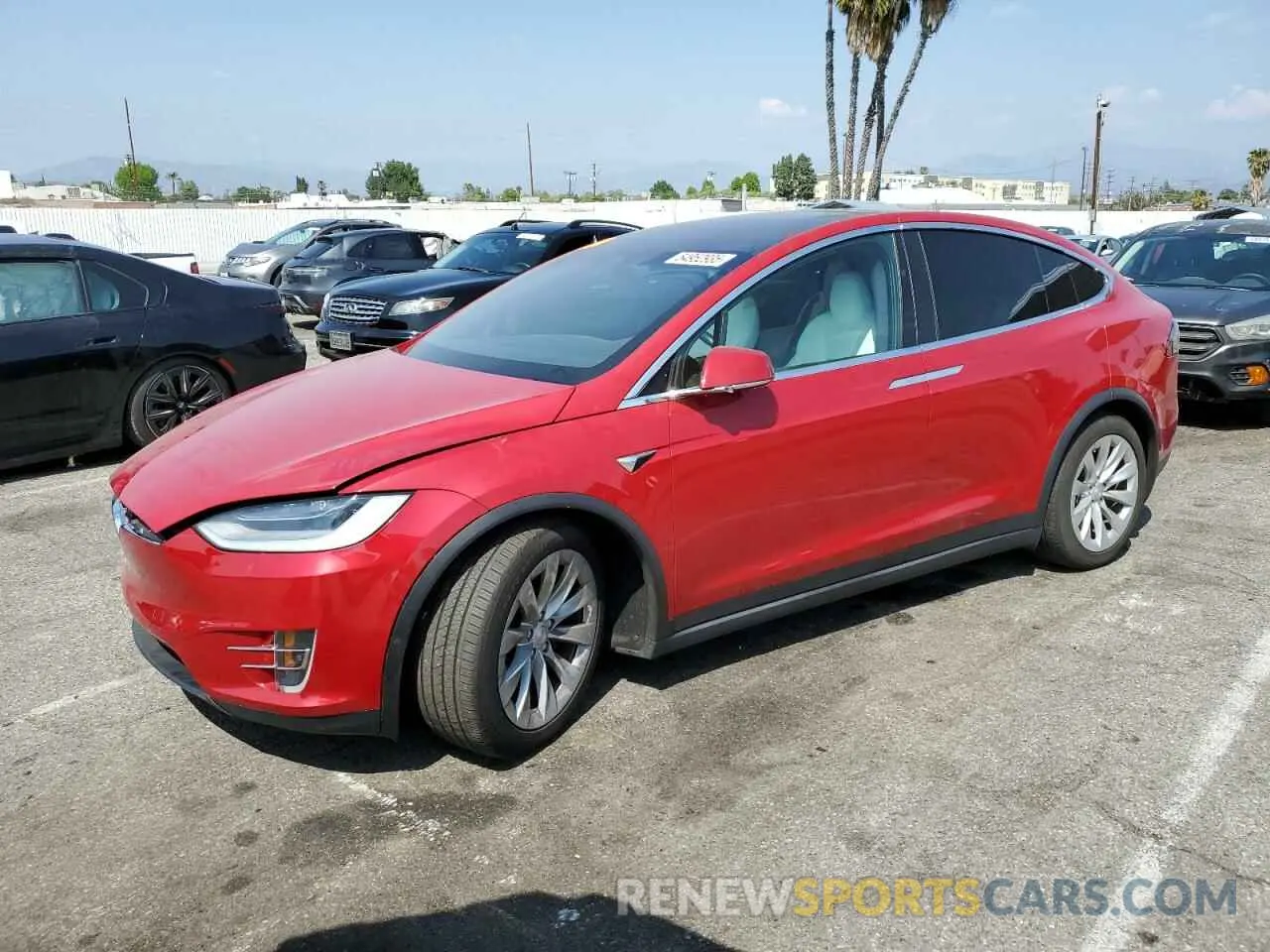 1 Photograph of a damaged car 5YJXCBE29MF325197 TESLA MODEL X 2021