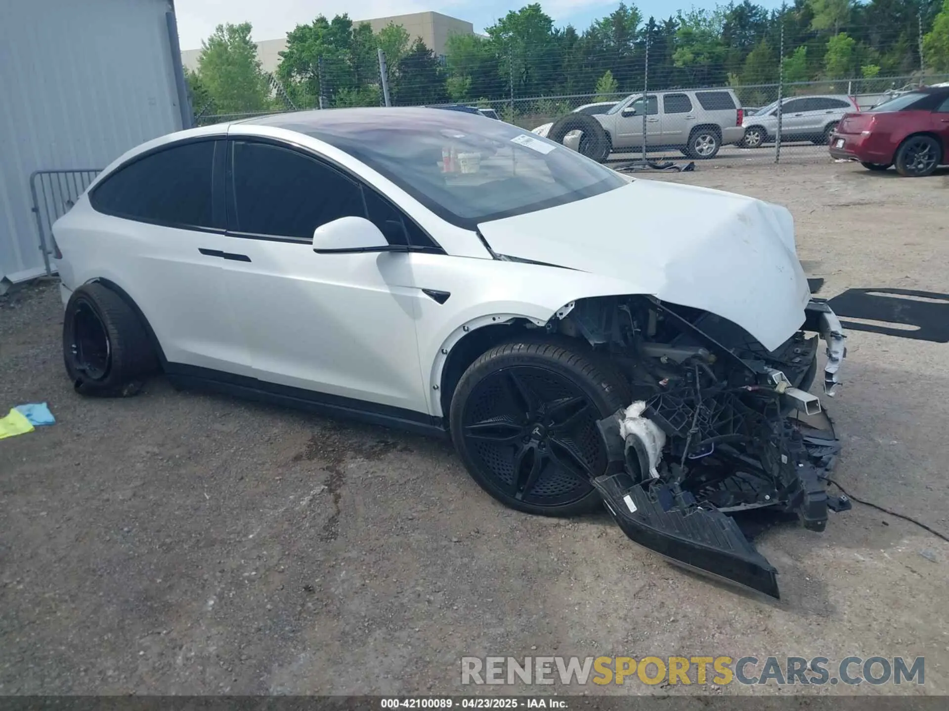 1 Photograph of a damaged car 5YJXCBE51MF326418 TESLA MODEL X 2021