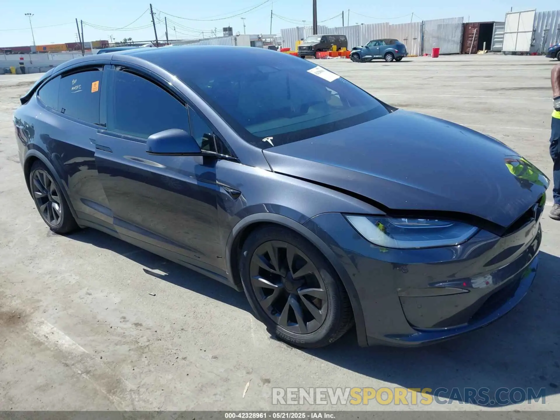 1 Photograph of a damaged car 5YJXCBE57MF327492 TESLA MODEL X 2021