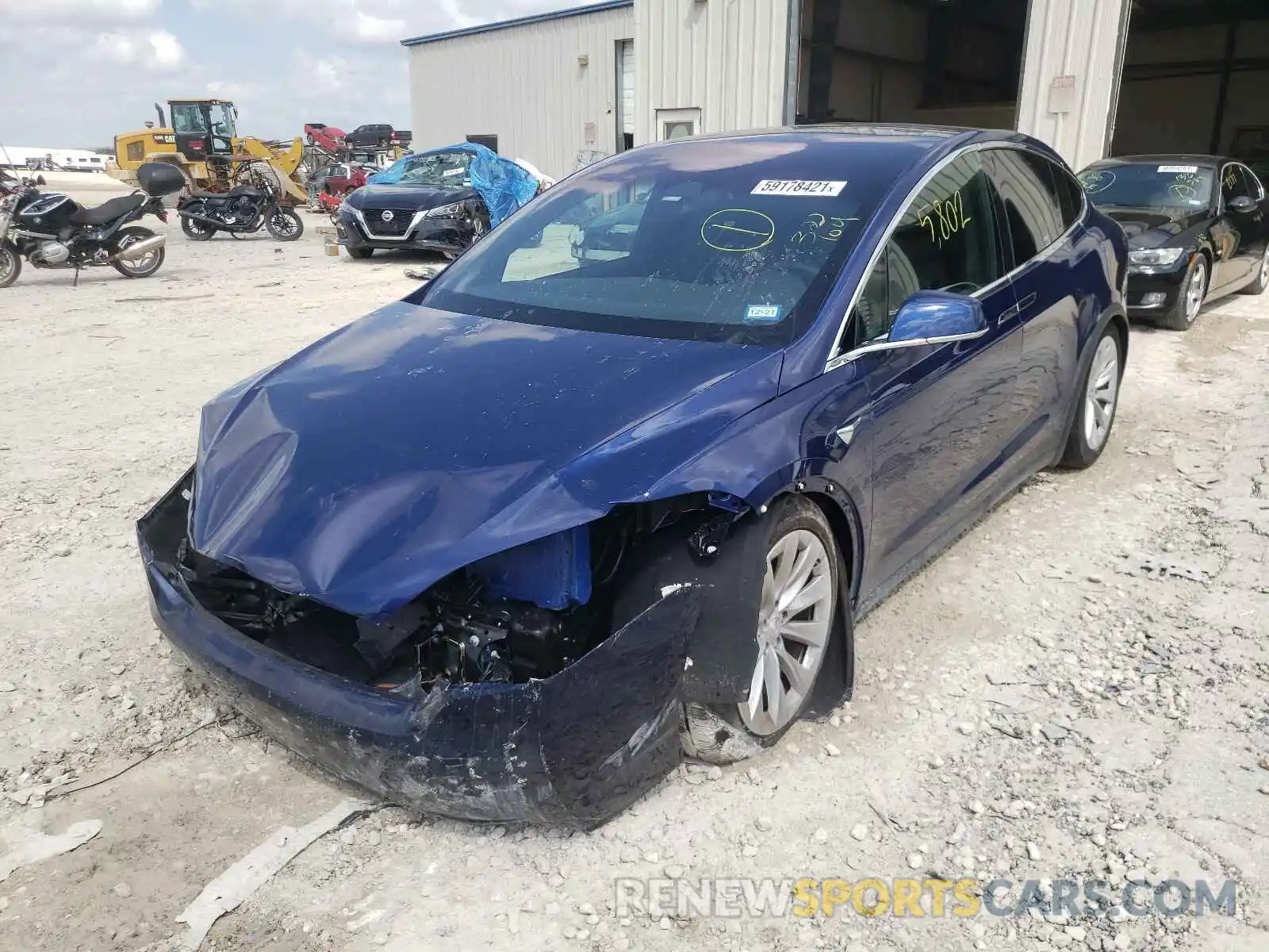 2 Photograph of a damaged car 5YJXCDE20MF322104 TESLA MODEL X 2021