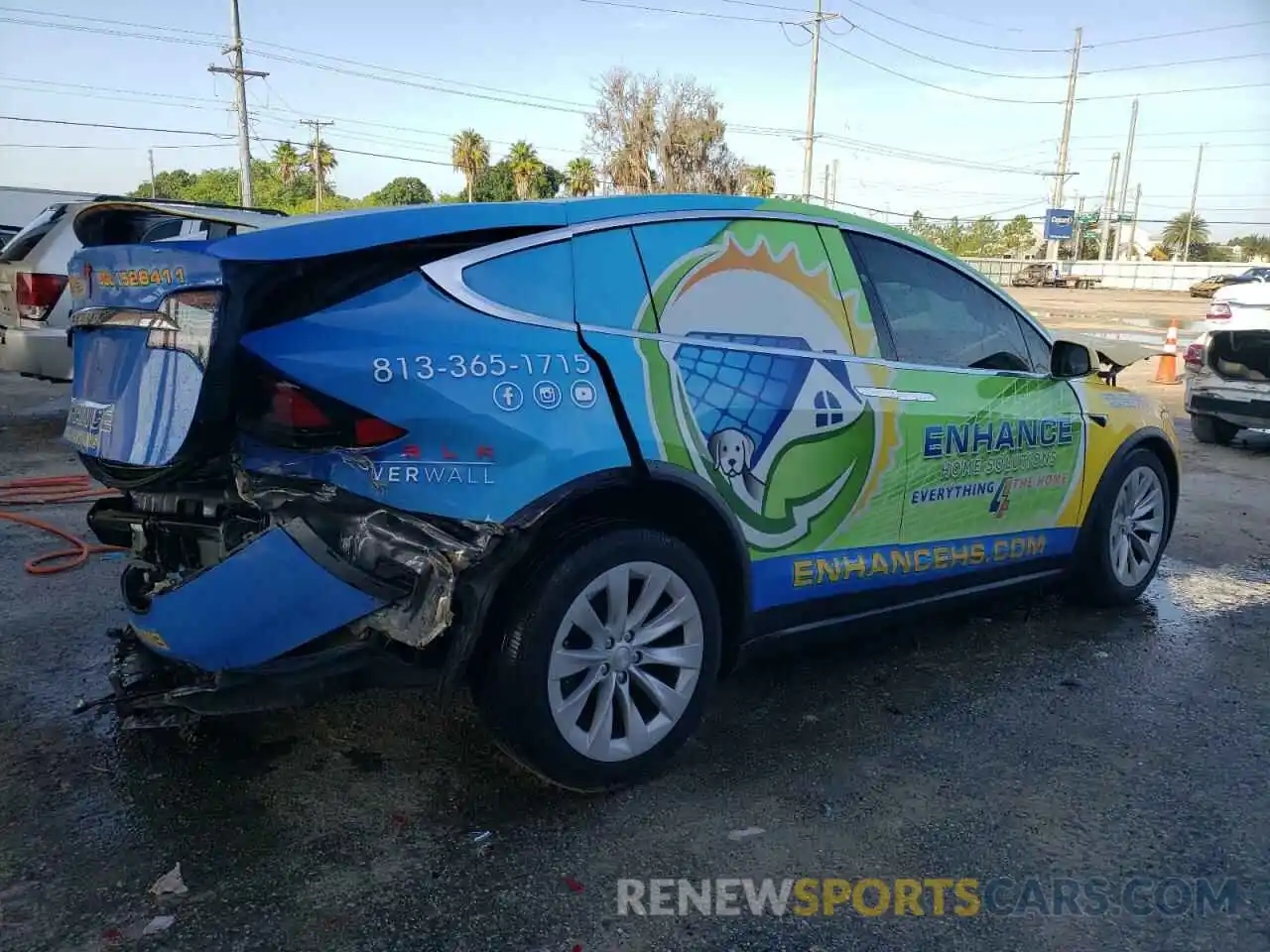 3 Photograph of a damaged car 5YJXCDE21MF325092 TESLA MODEL X 2021