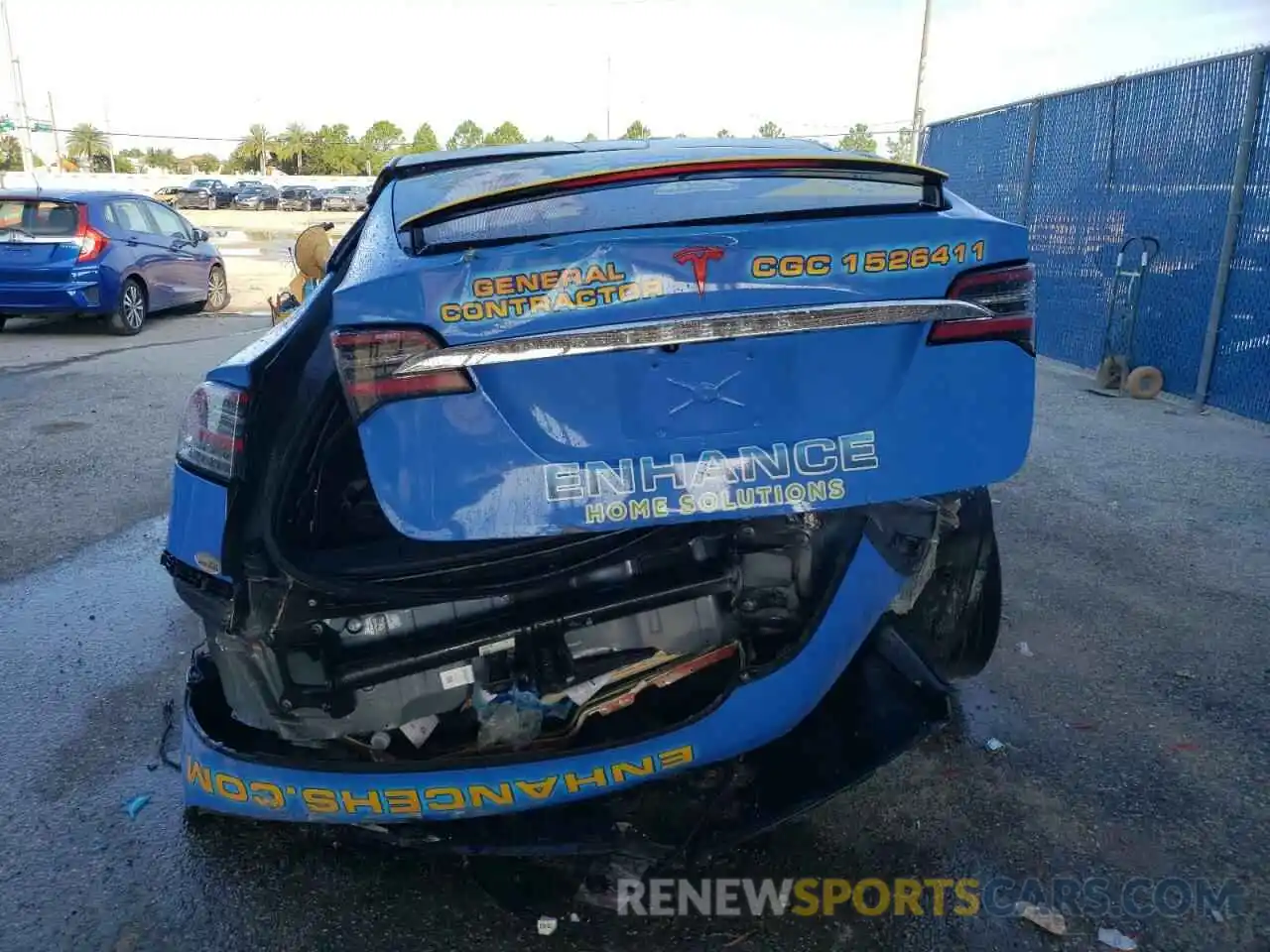 6 Photograph of a damaged car 5YJXCDE21MF325092 TESLA MODEL X 2021