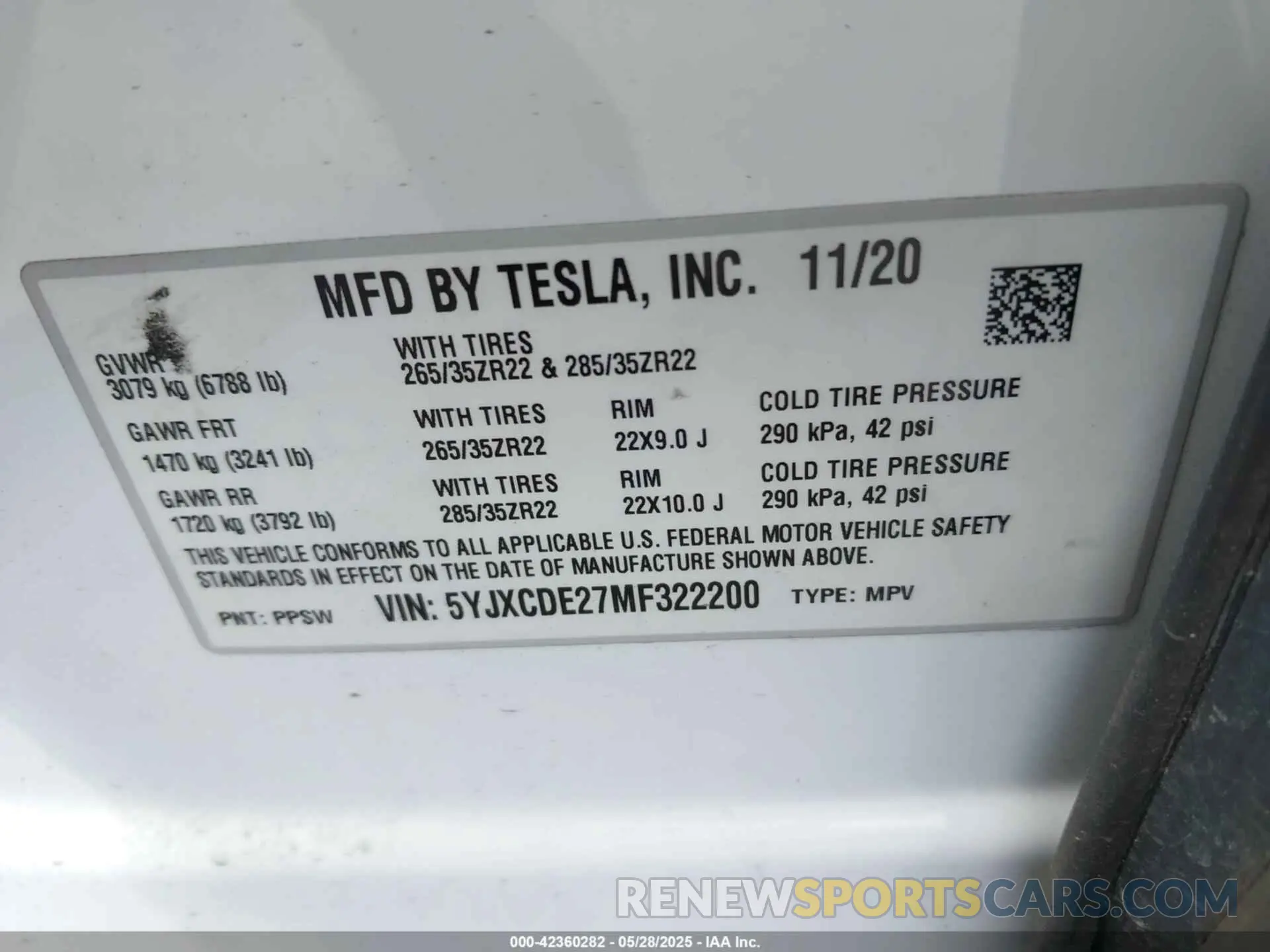 9 Photograph of a damaged car 5YJXCDE27MF322200 TESLA MODEL X 2021