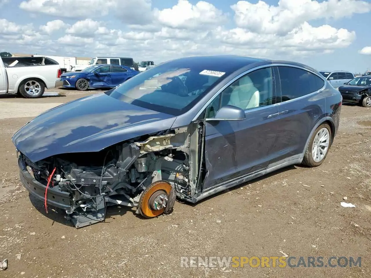 1 Photograph of a damaged car 5YJXCDE28MF322139 TESLA MODEL X 2021