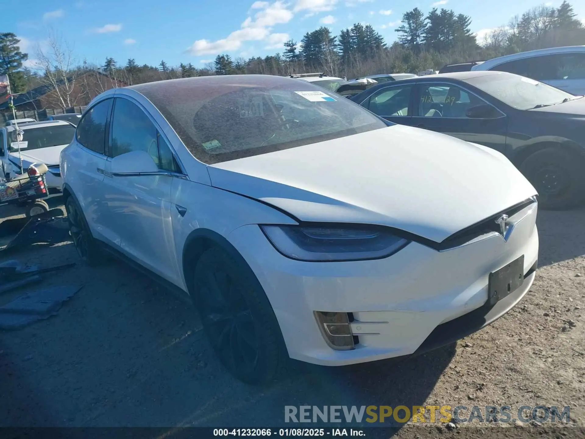 1 Photograph of a damaged car 5YJXCDE29MF316169 TESLA MODEL X 2021