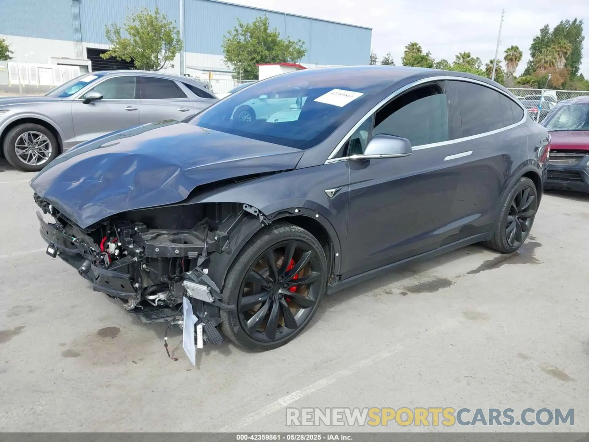 2 Photograph of a damaged car 5YJXCDE42MF320839 TESLA MODEL X 2021
