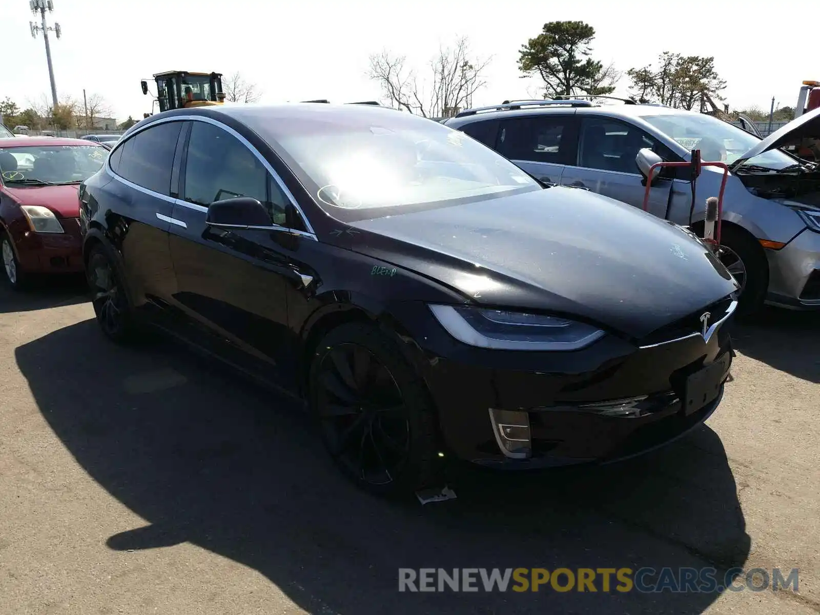 1 Photograph of a damaged car 5YJXCDE48MF308193 TESLA MODEL X 2021