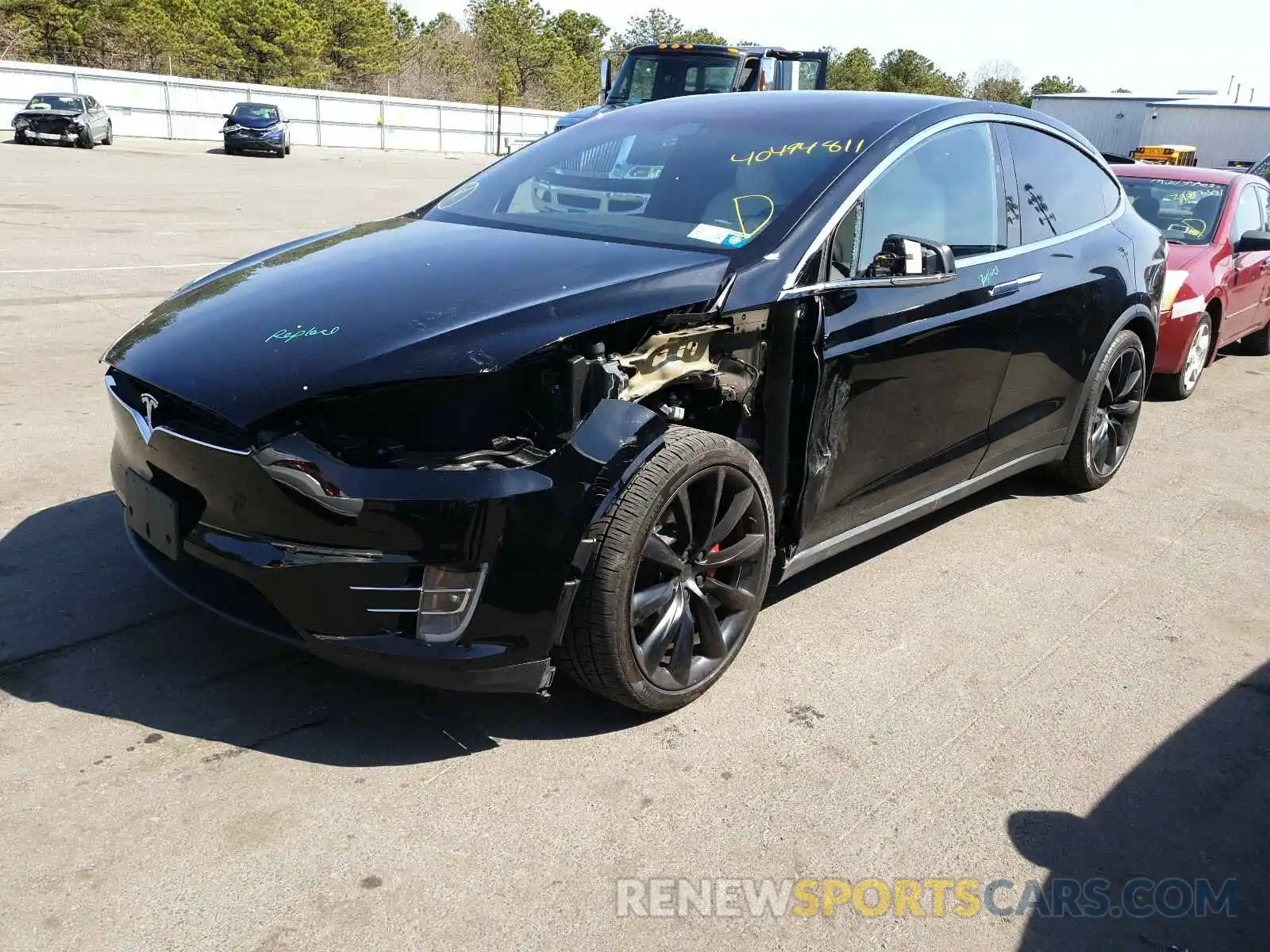 2 Photograph of a damaged car 5YJXCDE48MF308193 TESLA MODEL X 2021