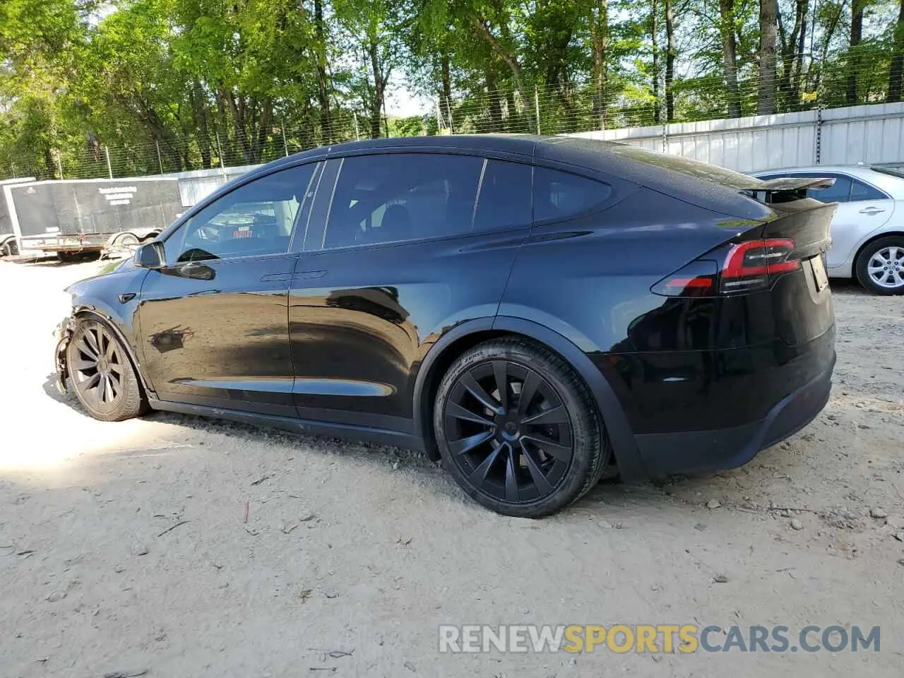 2 Photograph of a damaged car 7SAXCAE53NF357197 TESLA MODEL X 2022