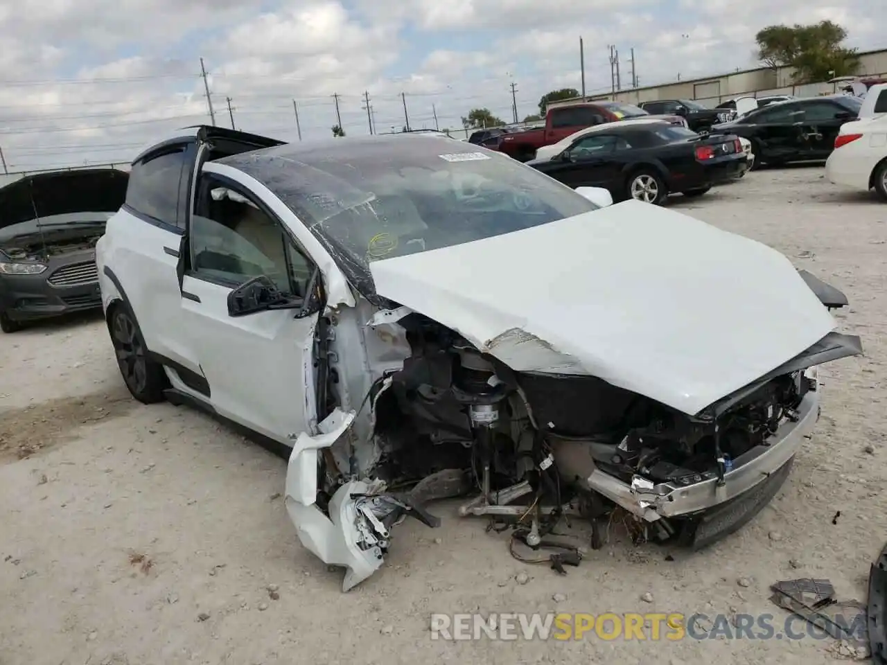 1 Photograph of a damaged car 7SAXCAE53NF358656 TESLA MODEL X 2022