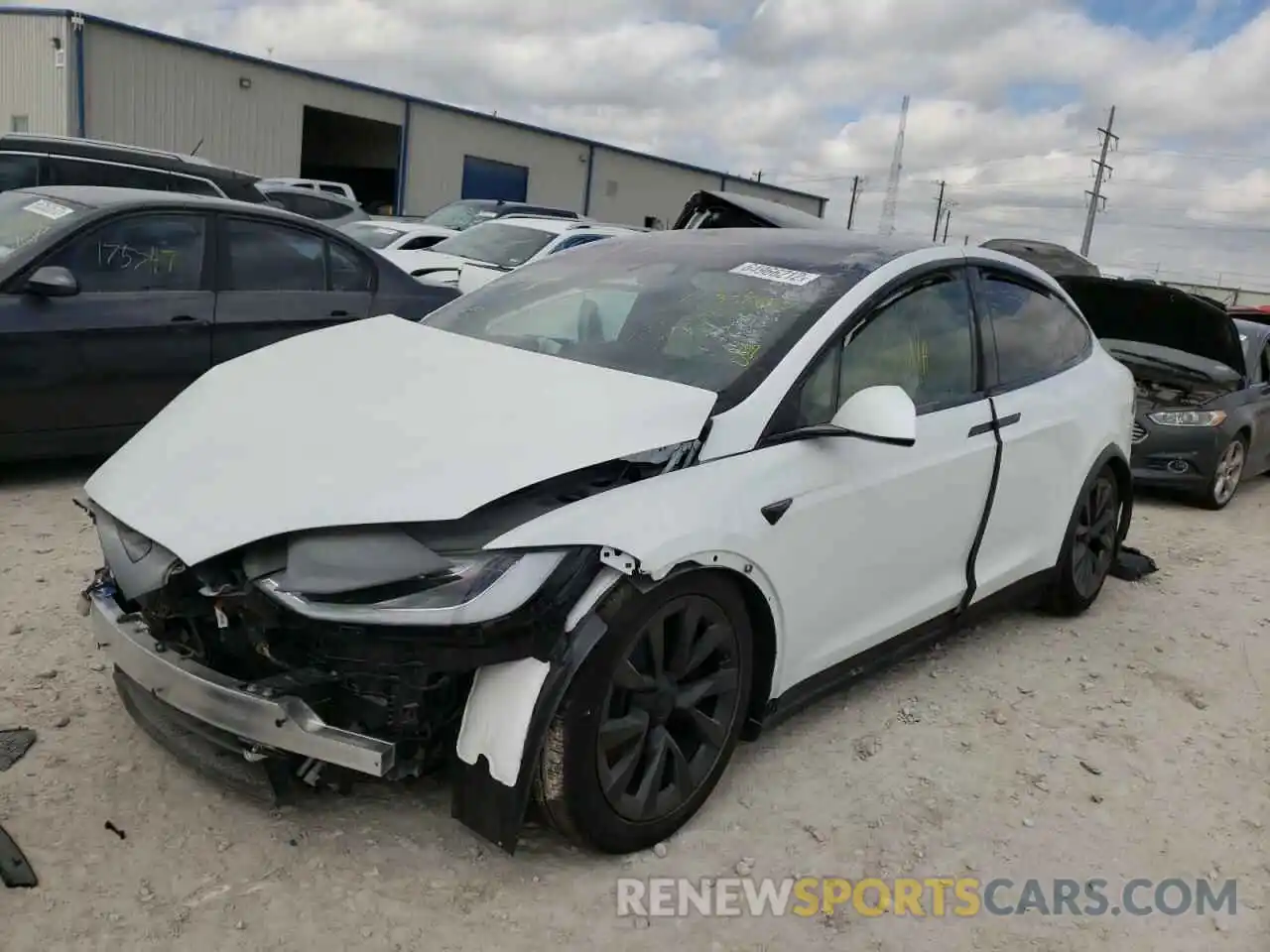 2 Photograph of a damaged car 7SAXCAE53NF358656 TESLA MODEL X 2022