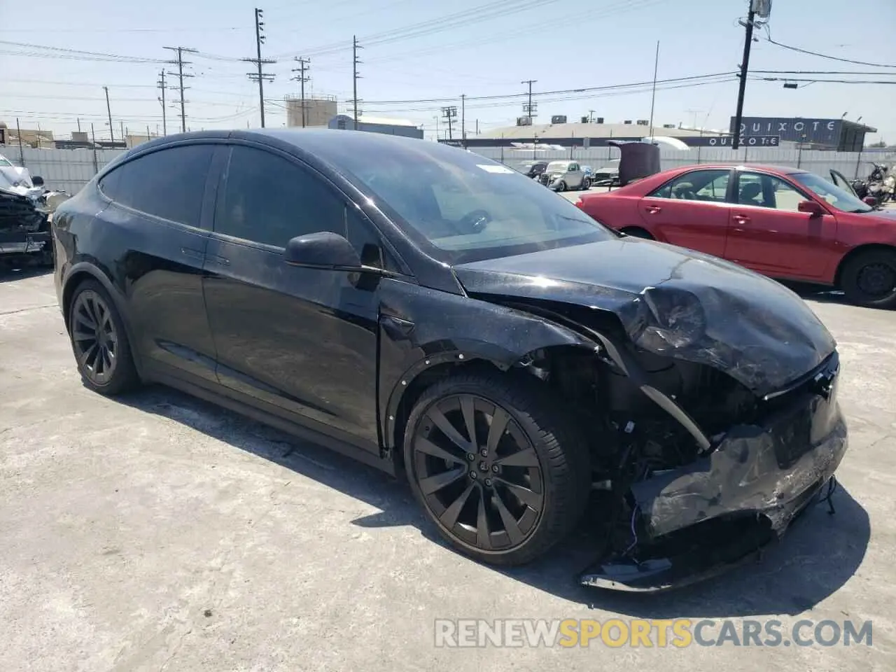 4 Photograph of a damaged car 7SAXCAE53NF359967 TESLA MODEL X 2022