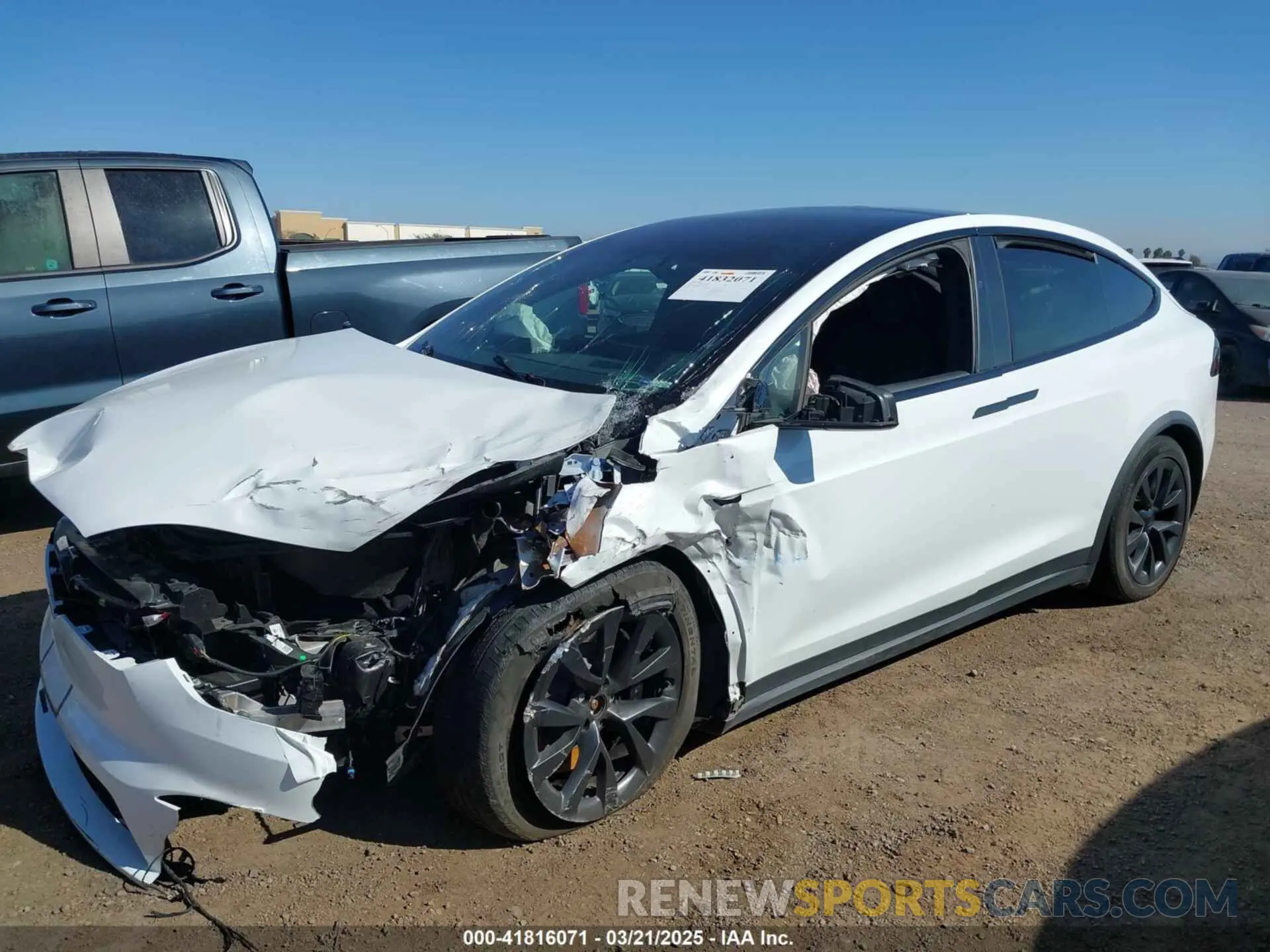 6 Photograph of a damaged car 7SAXCAE55NF349828 TESLA MODEL X 2022