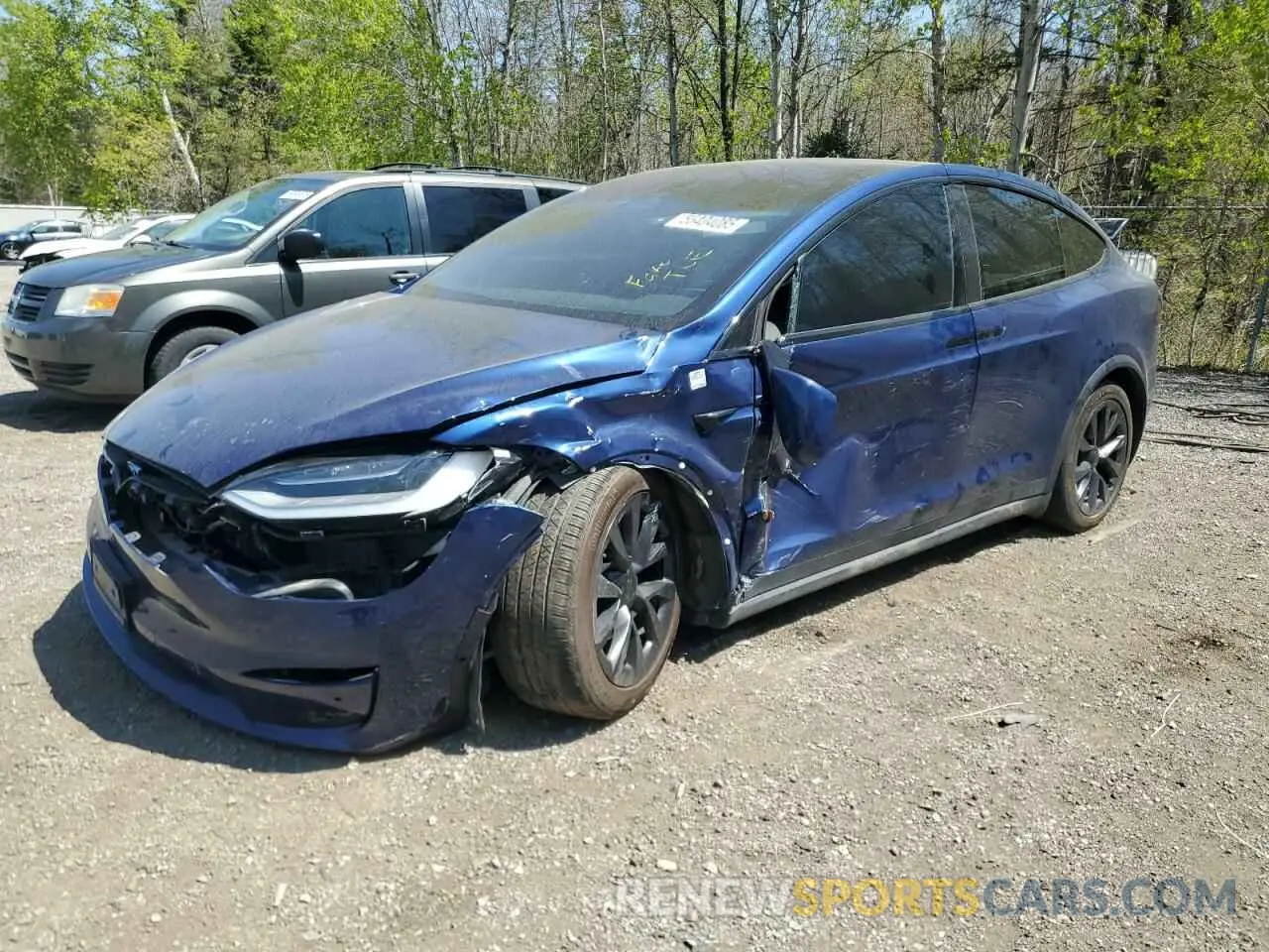 1 Photograph of a damaged car 7SAXCAE55NF353958 TESLA MODEL X 2022