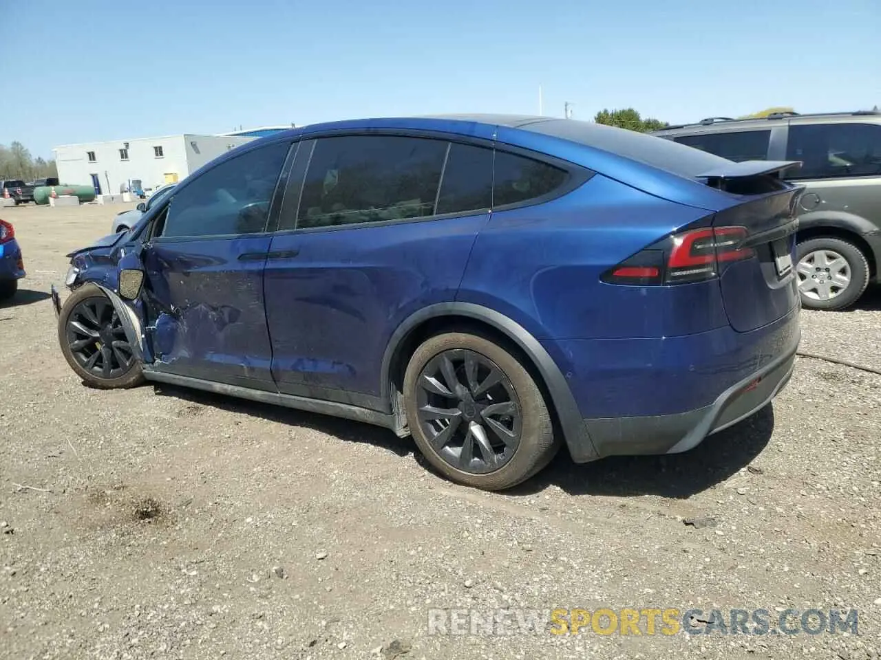 2 Photograph of a damaged car 7SAXCAE55NF353958 TESLA MODEL X 2022