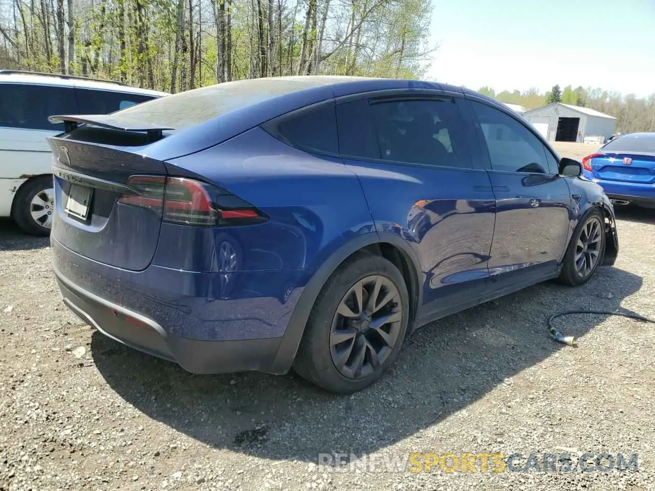 3 Photograph of a damaged car 7SAXCAE55NF353958 TESLA MODEL X 2022
