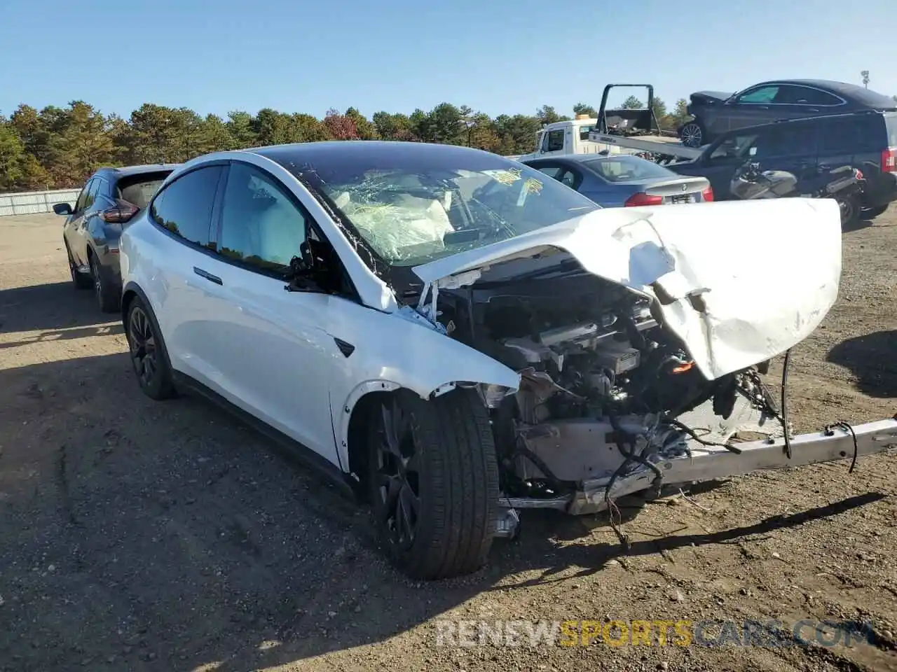 1 Photograph of a damaged car 7SAXCAE55NF354818 TESLA MODEL X 2022