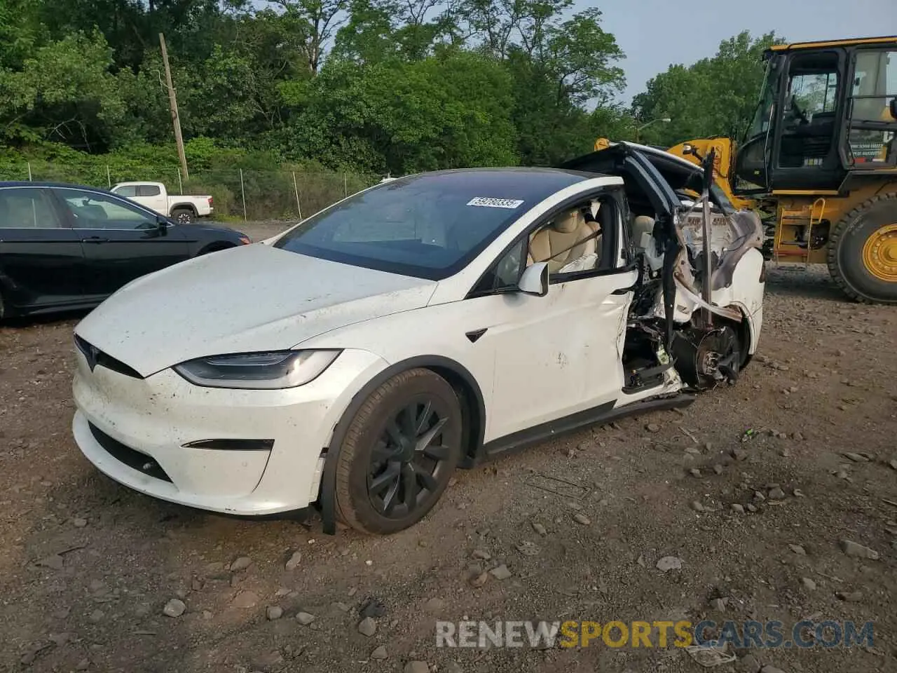 1 Photograph of a damaged car 7SAXCAE58NF355283 TESLA MODEL X 2022