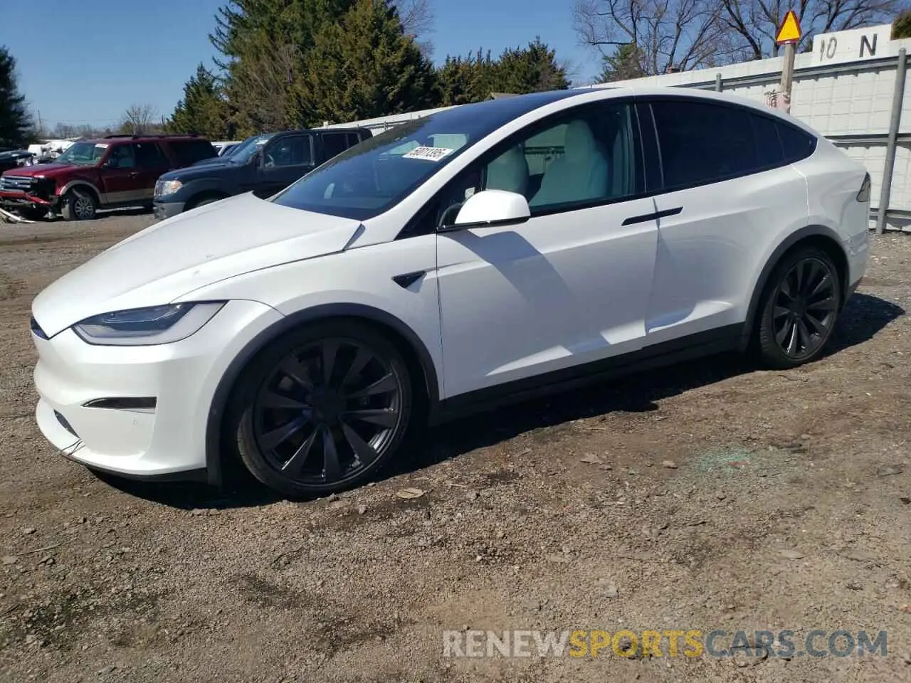 1 Photograph of a damaged car 7SAXCAE59NF357253 TESLA MODEL X 2022
