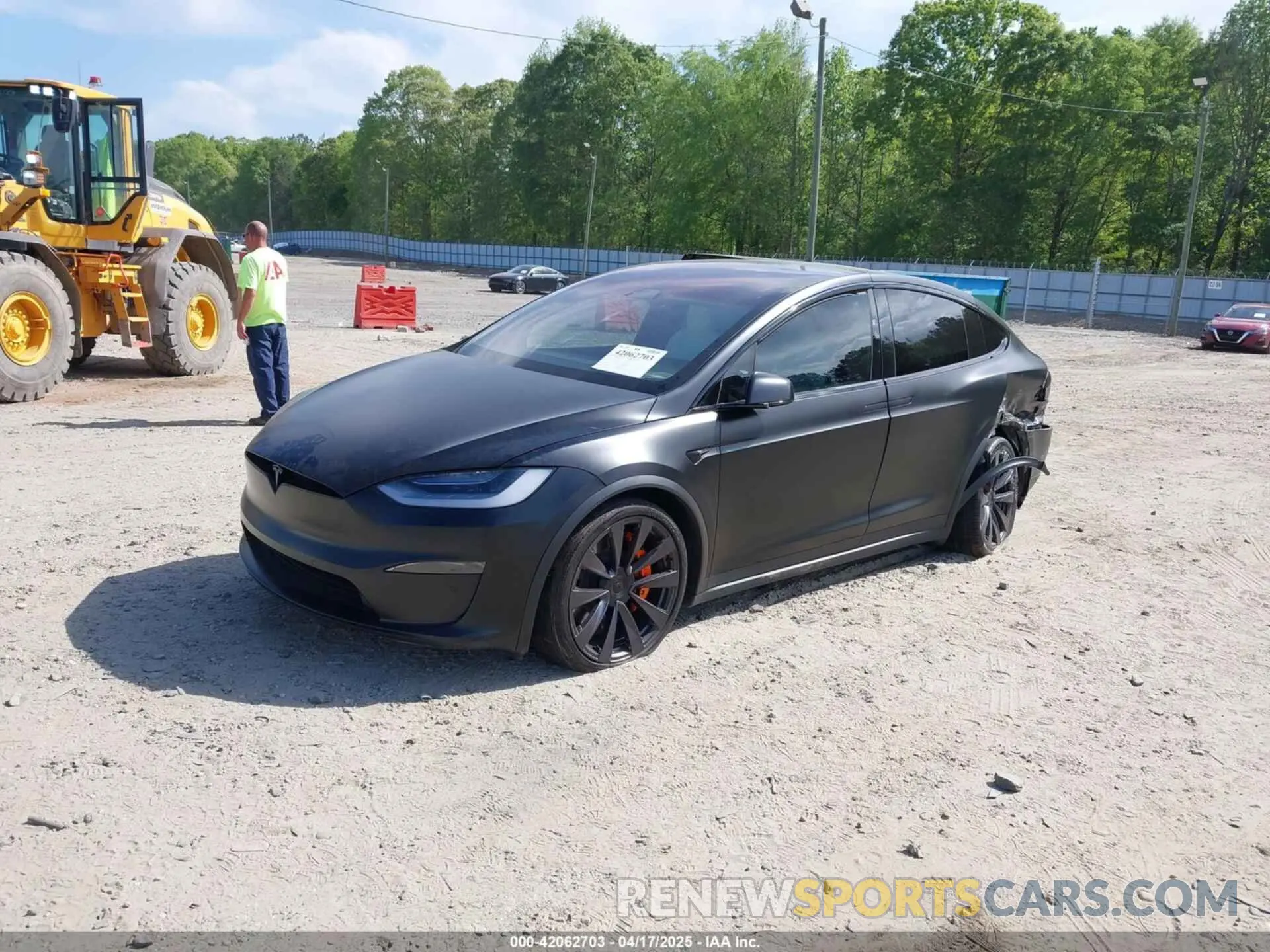 2 Photograph of a damaged car 7SAXCBE52NF331373 TESLA MODEL X 2022