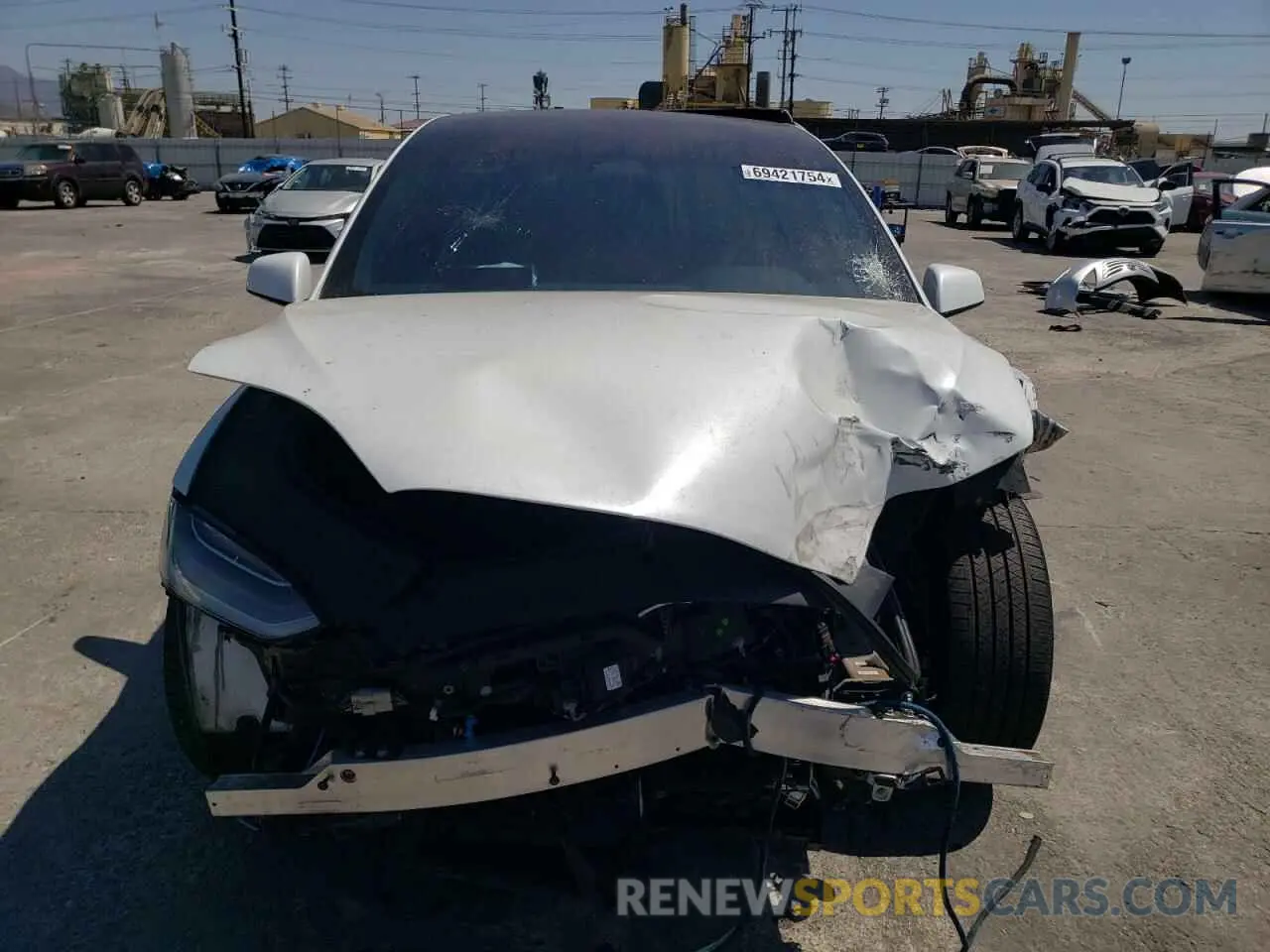5 Photograph of a damaged car 7SAXCBE52NF349503 TESLA MODEL X 2022