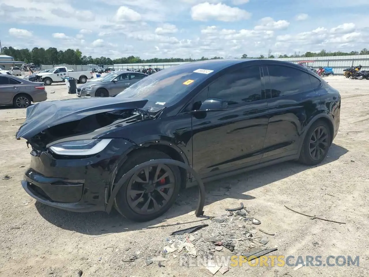 1 Photograph of a damaged car 7SAXCBE52NF355849 TESLA MODEL X 2022