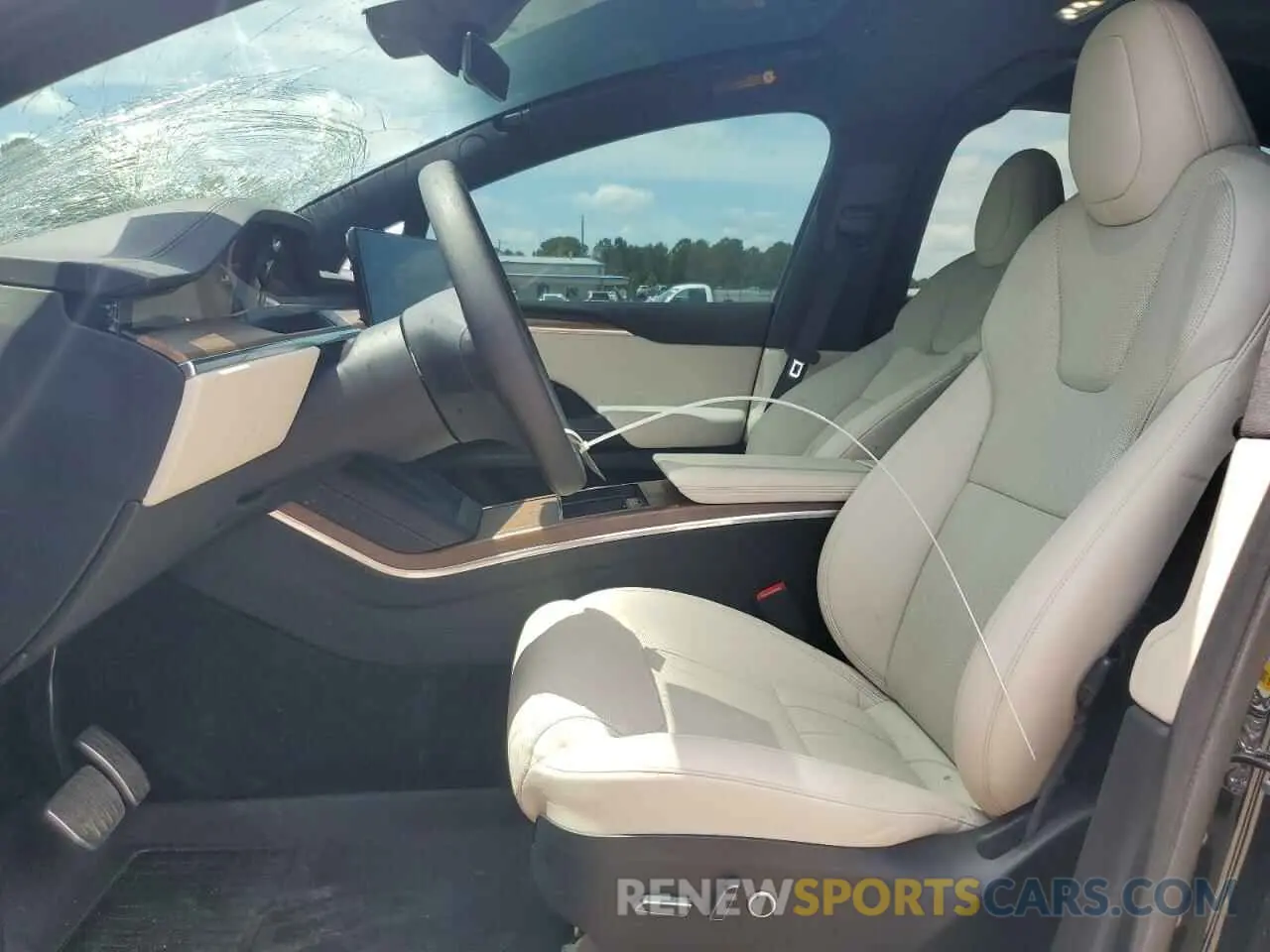 7 Photograph of a damaged car 7SAXCBE52NF355849 TESLA MODEL X 2022