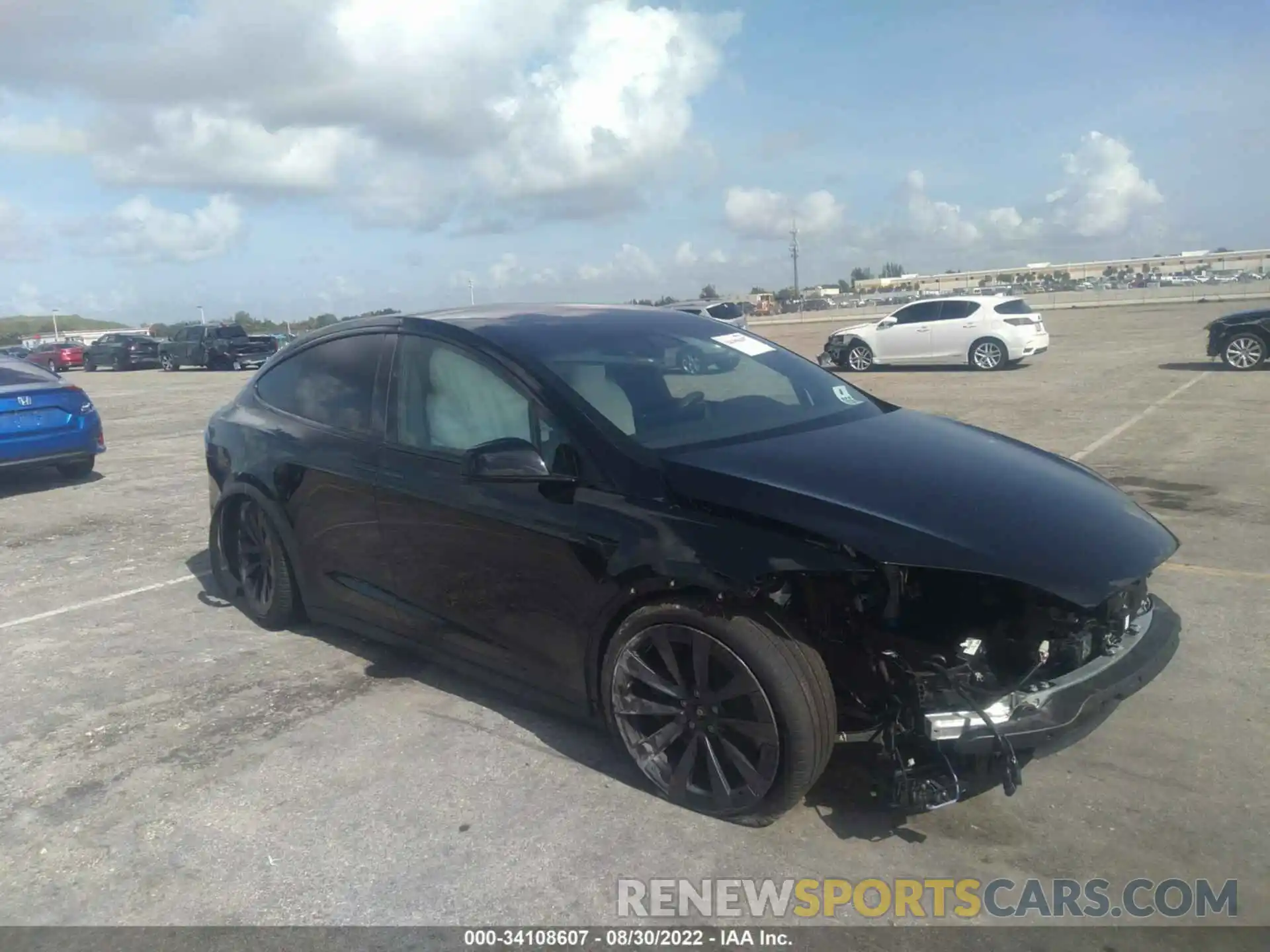 1 Photograph of a damaged car 7SAXCBE53NF331205 TESLA MODEL X 2022