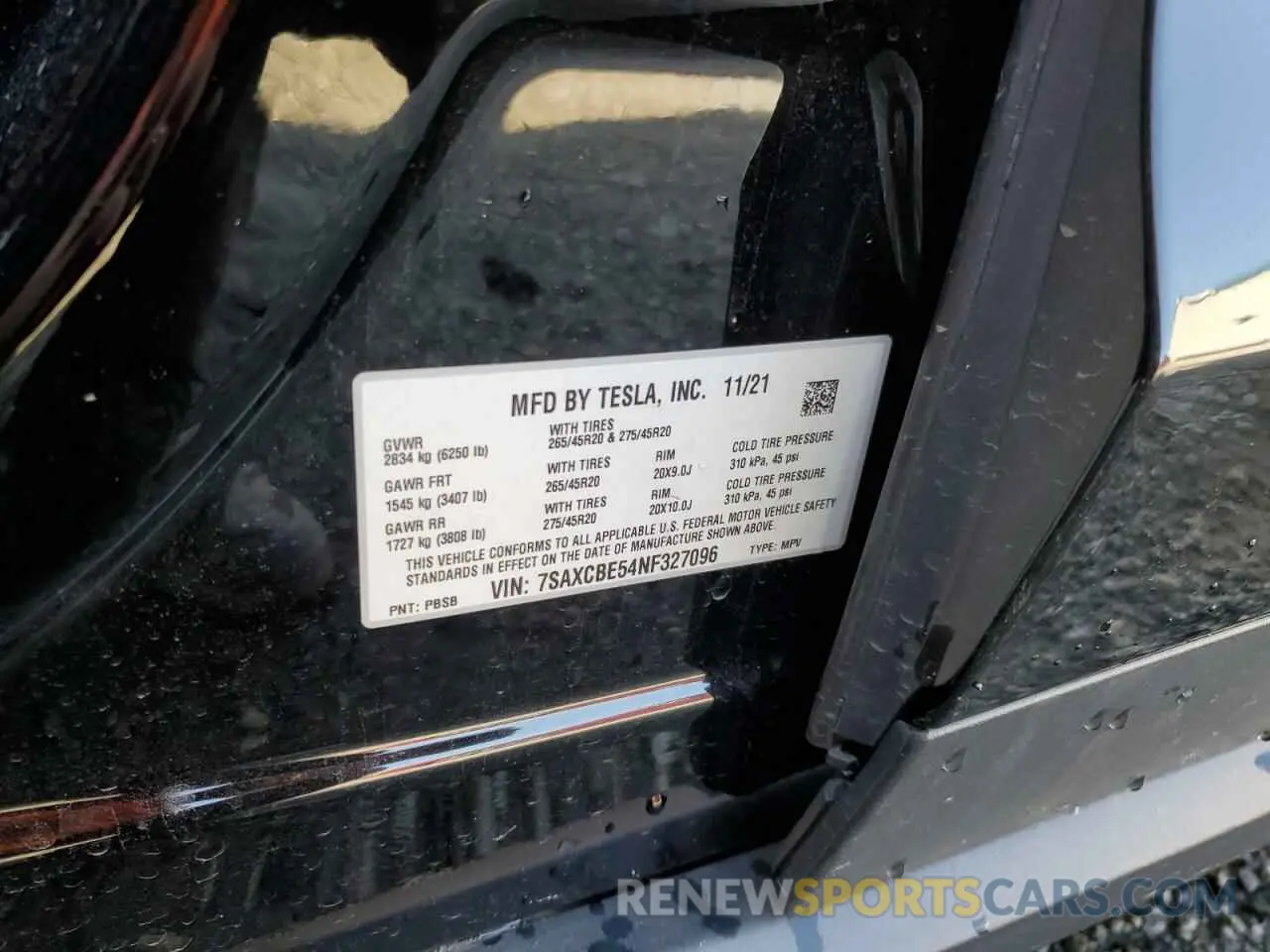 13 Photograph of a damaged car 7SAXCBE54NF327096 TESLA MODEL X 2022