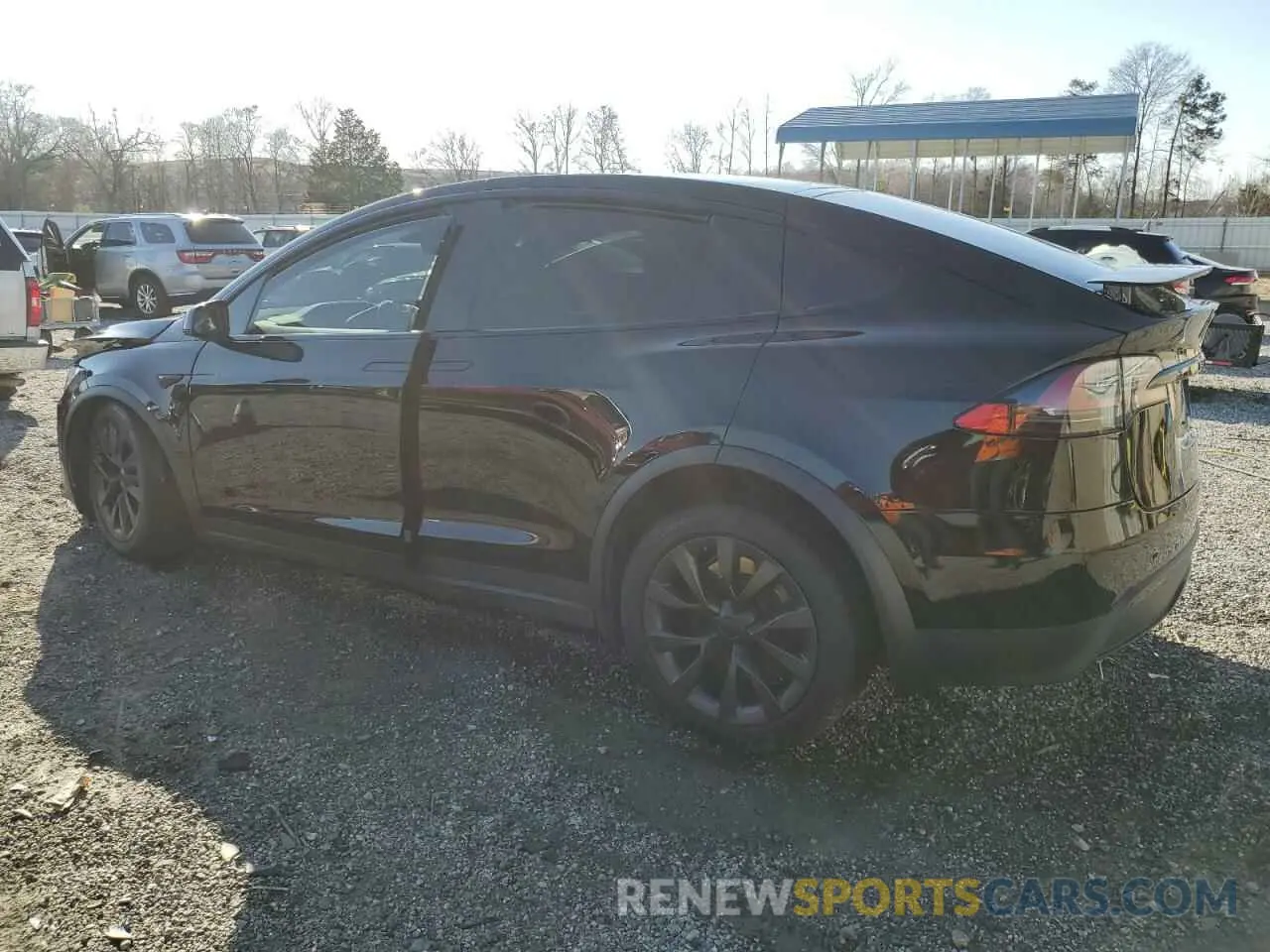 2 Photograph of a damaged car 7SAXCBE54NF327096 TESLA MODEL X 2022