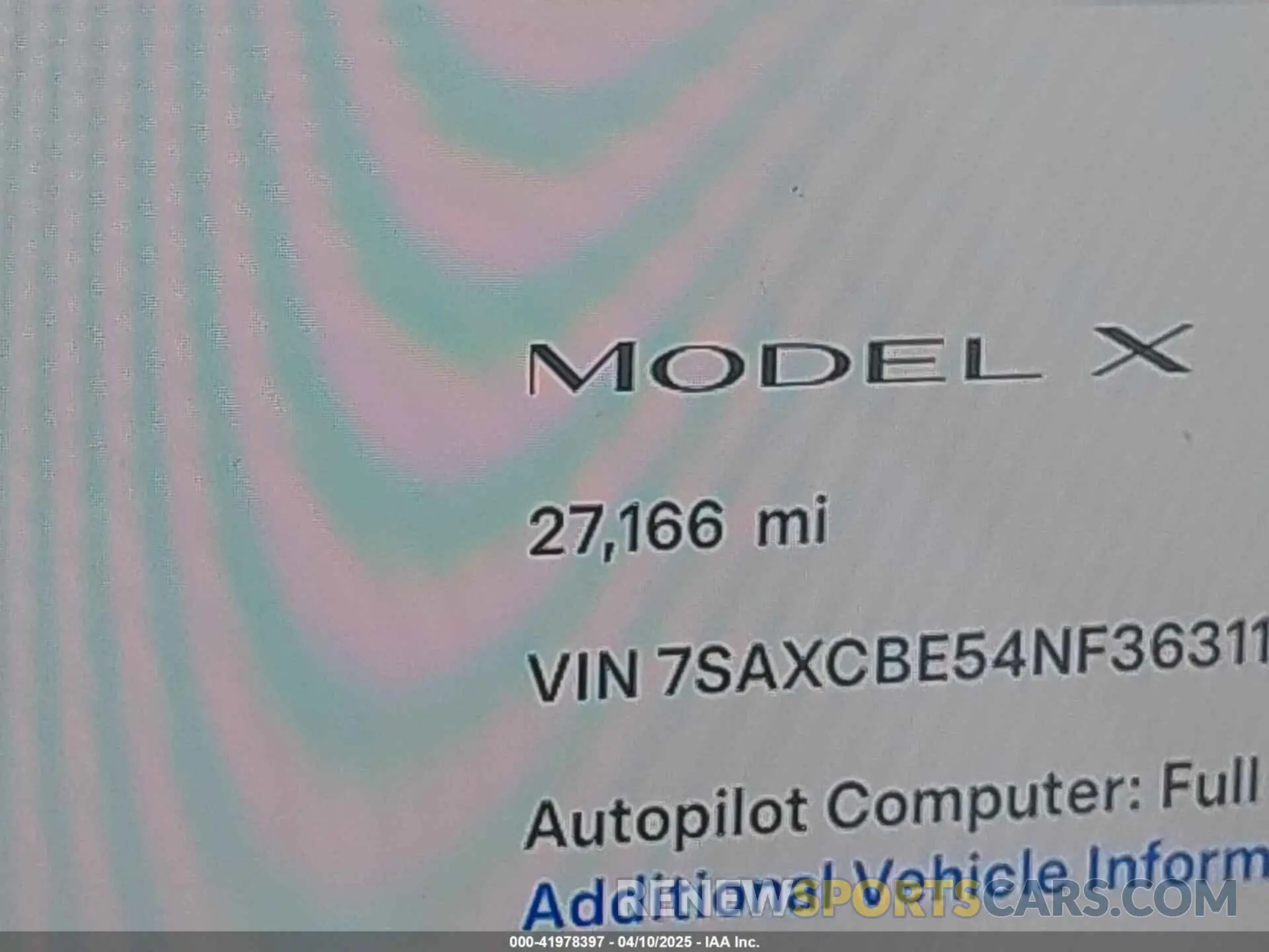 16 Photograph of a damaged car 7SAXCBE54NF363113 TESLA MODEL X 2022