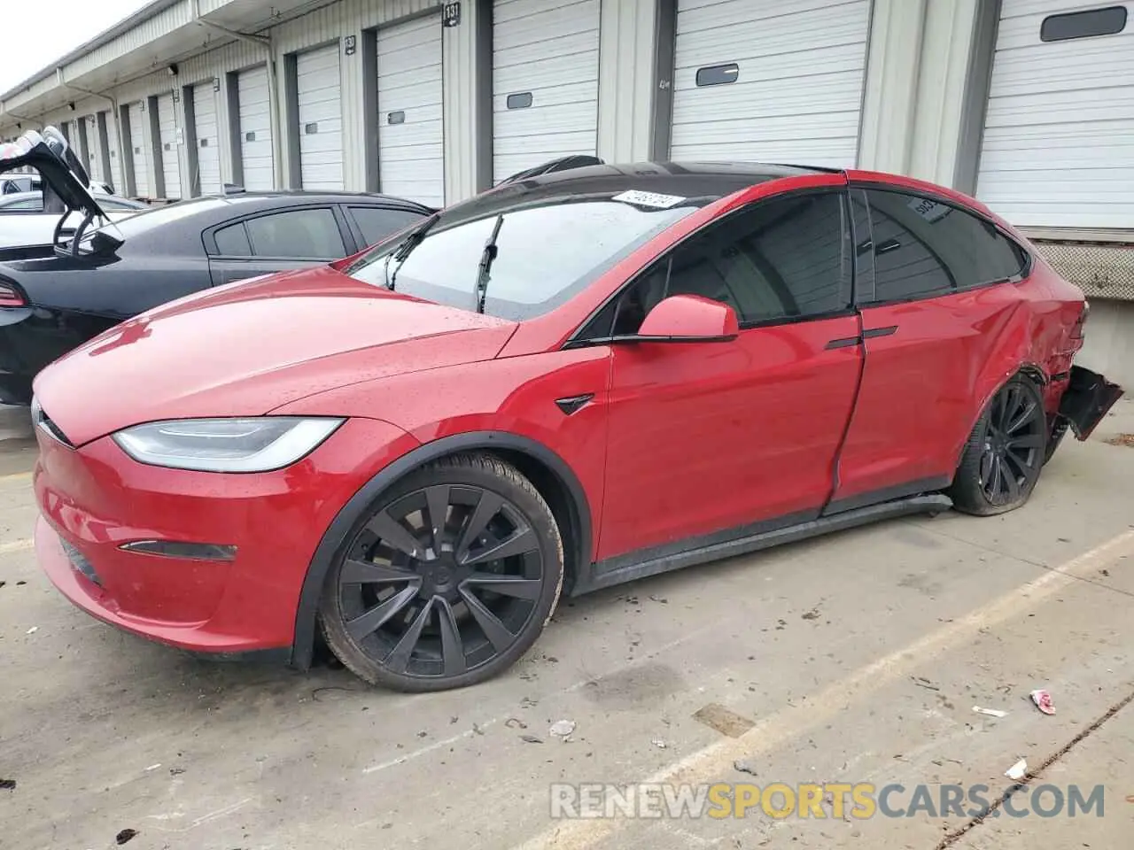 1 Photograph of a damaged car 7SAXCBE55NF328970 TESLA MODEL X 2022