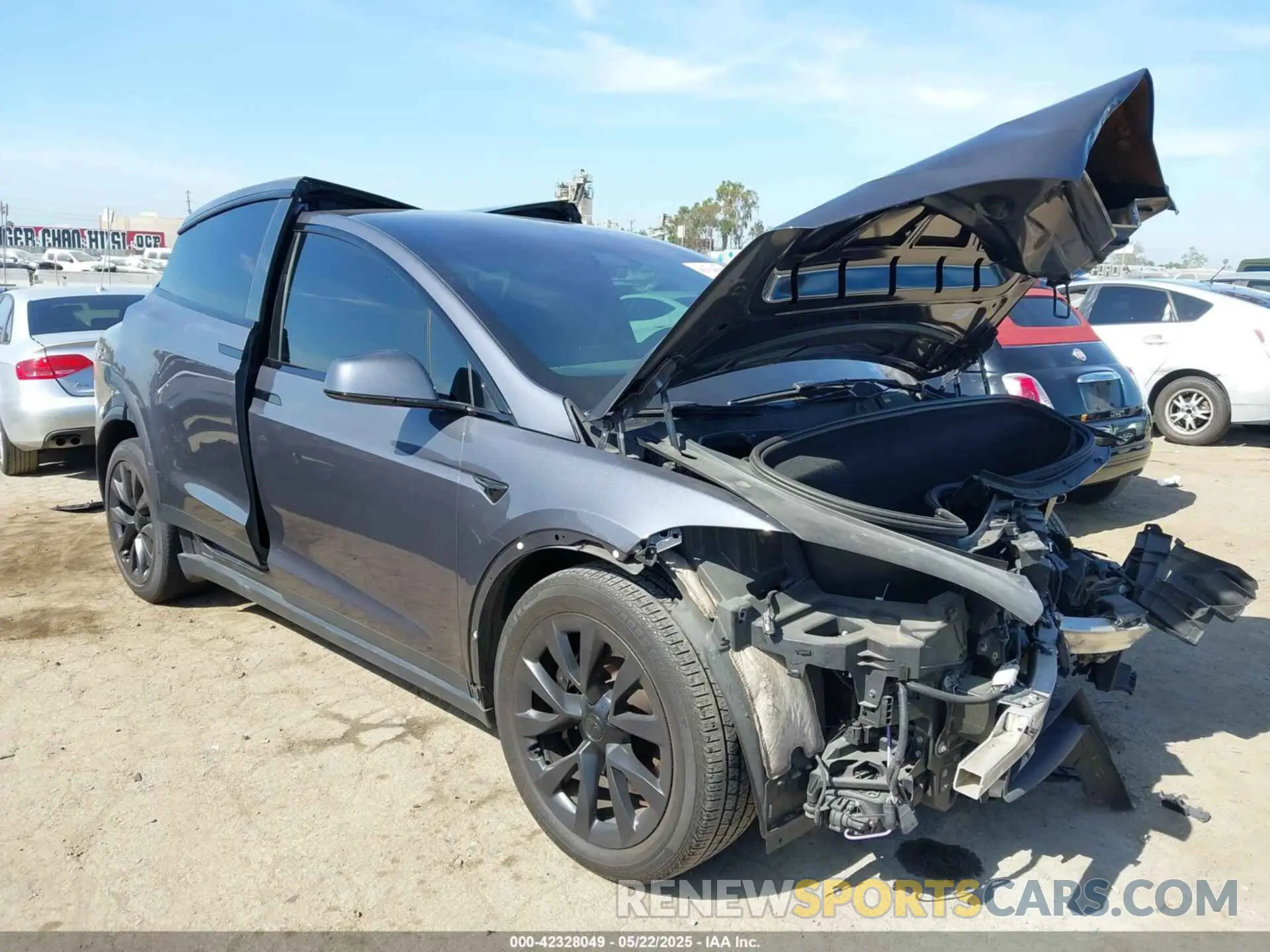 1 Photograph of a damaged car 7SAXCBE55NF331674 TESLA MODEL X 2022