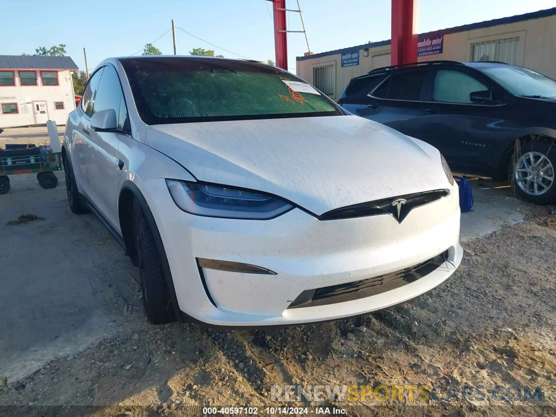 1 Photograph of a damaged car 7SAXCBE55NF360768 TESLA MODEL X 2022