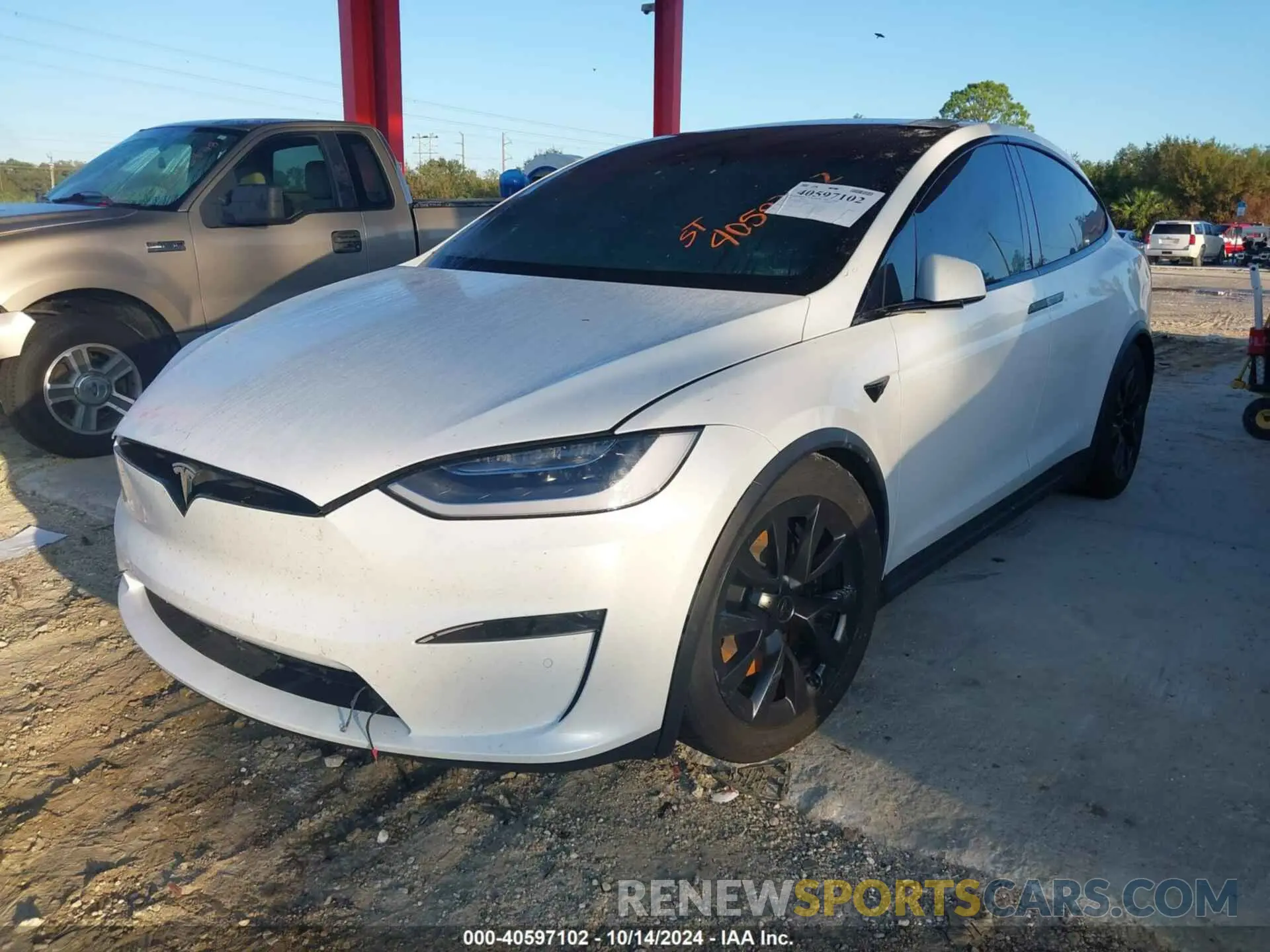 2 Photograph of a damaged car 7SAXCBE55NF360768 TESLA MODEL X 2022