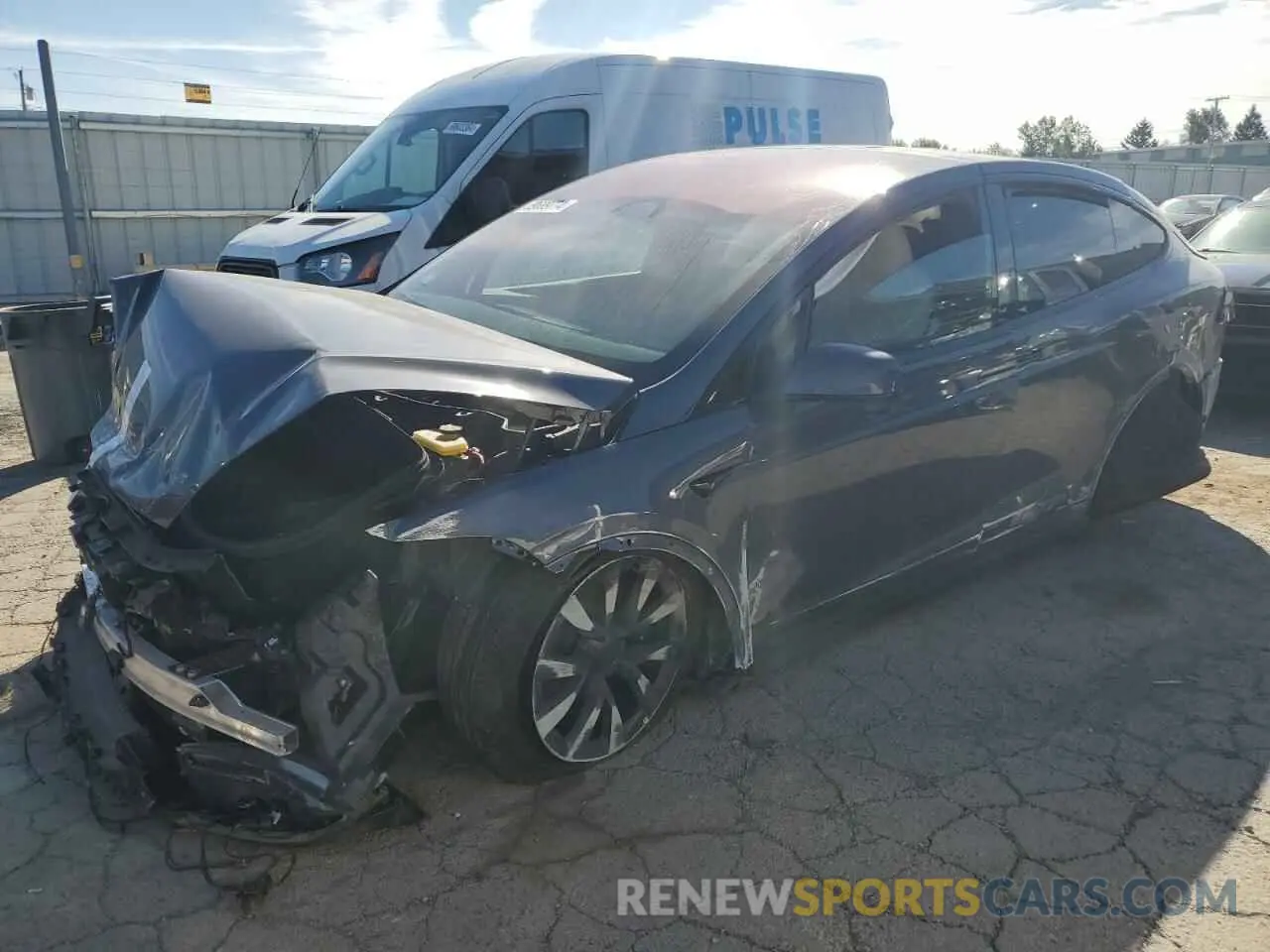 1 Photograph of a damaged car 7SAXCBE55NF361421 TESLA MODEL X 2022