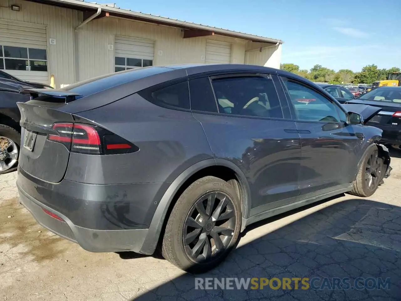 3 Photograph of a damaged car 7SAXCBE55NF361421 TESLA MODEL X 2022