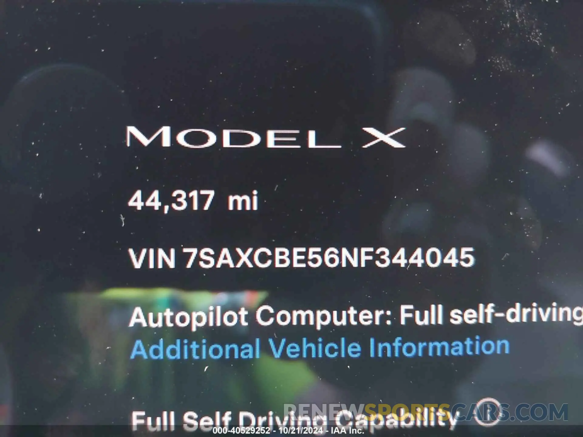 7 Photograph of a damaged car 7SAXCBE56NF344045 TESLA MODEL X 2022