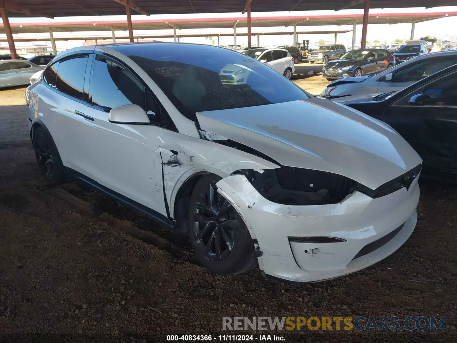 1 Photograph of a damaged car 7SAXCBE57NF327125 TESLA MODEL X 2022