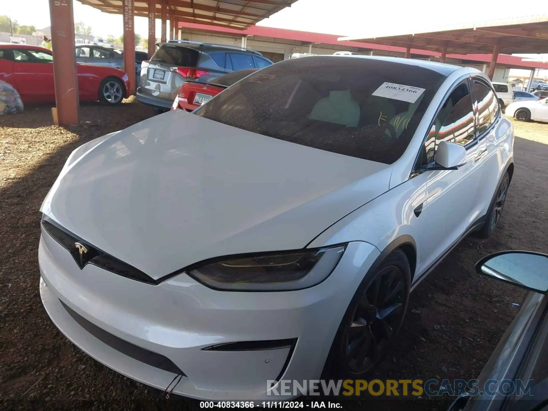 2 Photograph of a damaged car 7SAXCBE57NF327125 TESLA MODEL X 2022