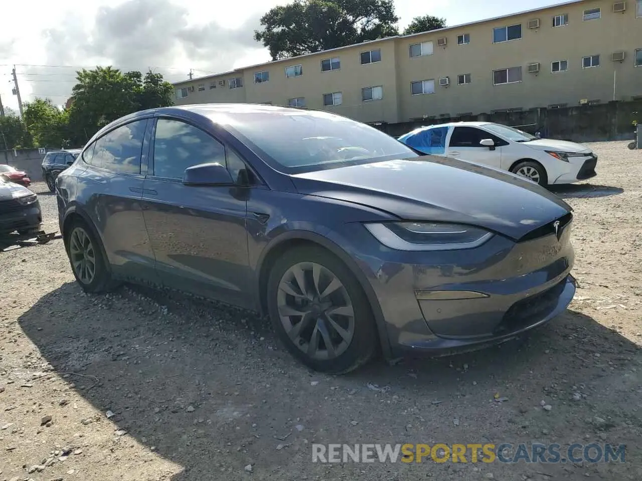 4 Photograph of a damaged car 7SAXCBE58NF335072 TESLA MODEL X 2022