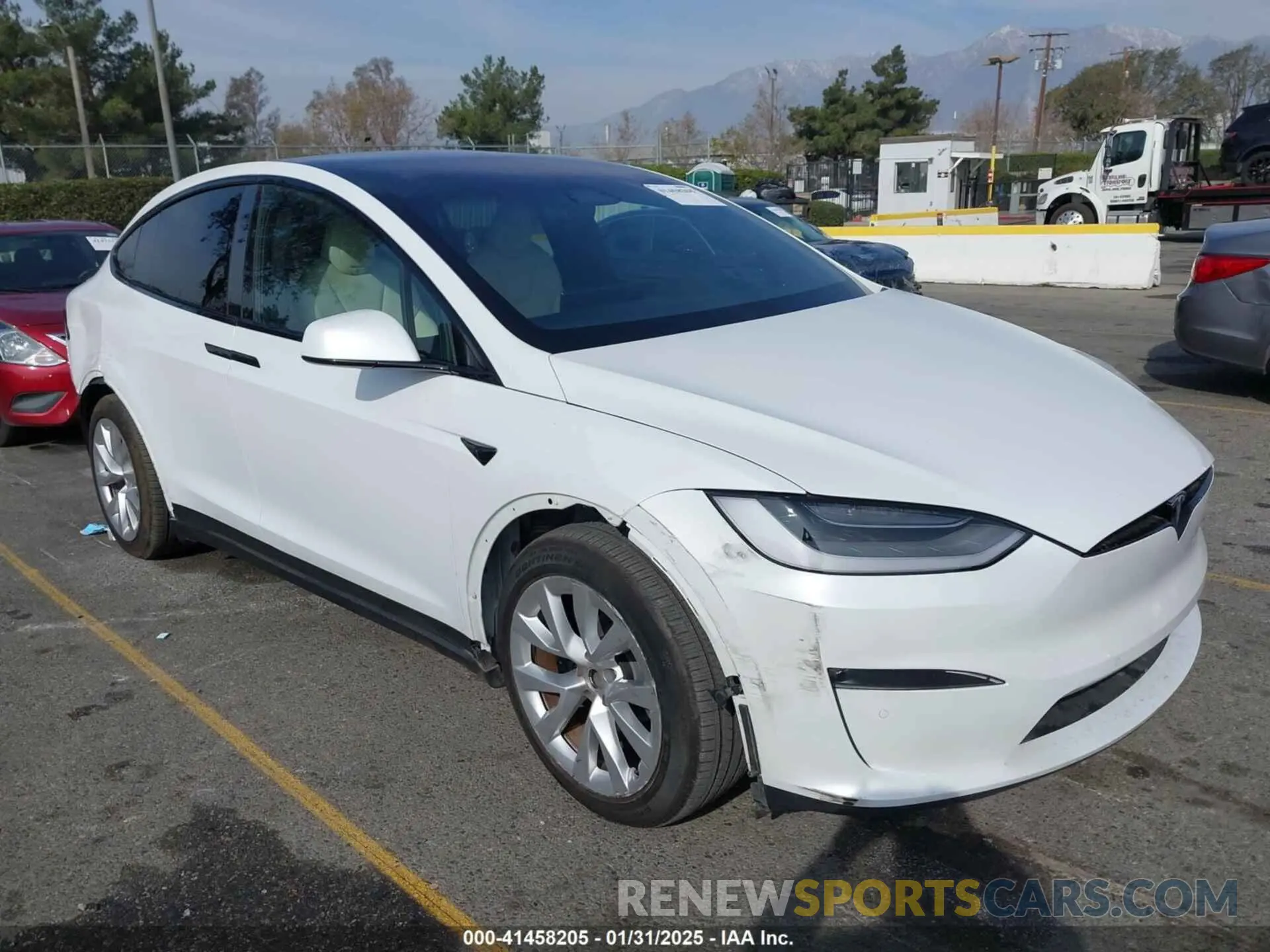 1 Photograph of a damaged car 7SAXCBE58NF336321 TESLA MODEL X 2022