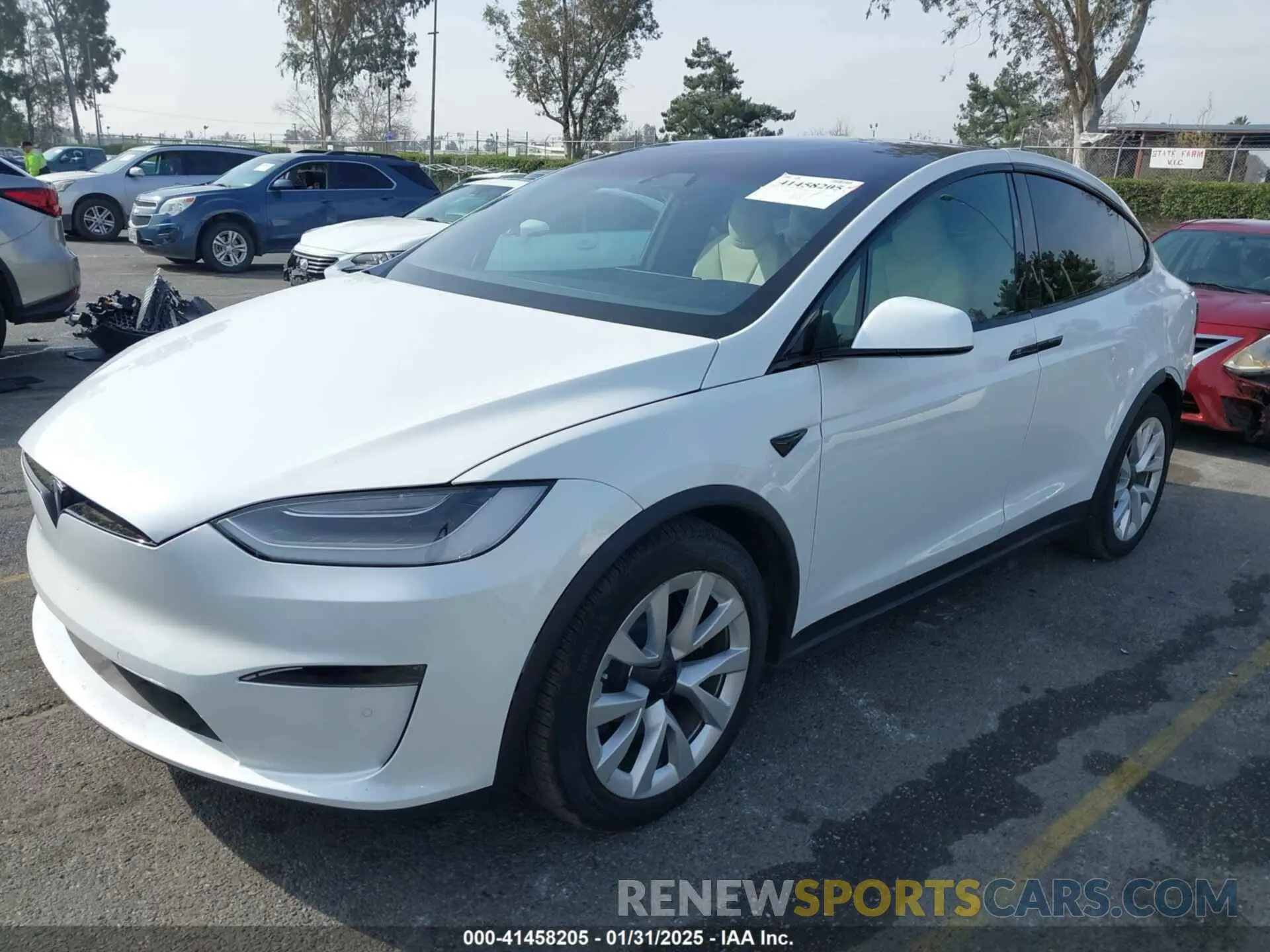 2 Photograph of a damaged car 7SAXCBE58NF336321 TESLA MODEL X 2022