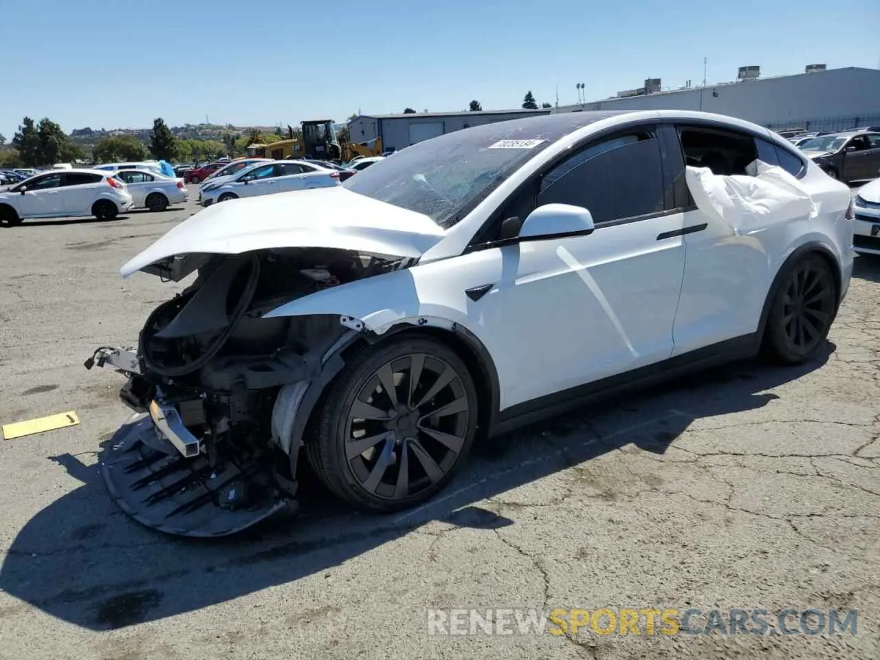 1 Photograph of a damaged car 7SAXCBE59NF328695 TESLA MODEL X 2022