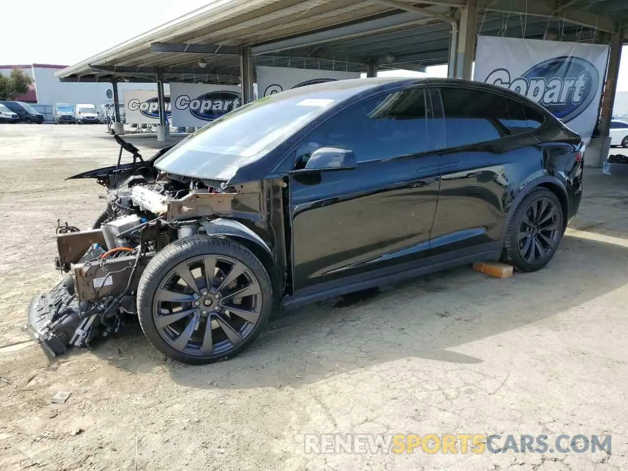 1 Photograph of a damaged car 7SAXCBE59NF330091 TESLA MODEL X 2022